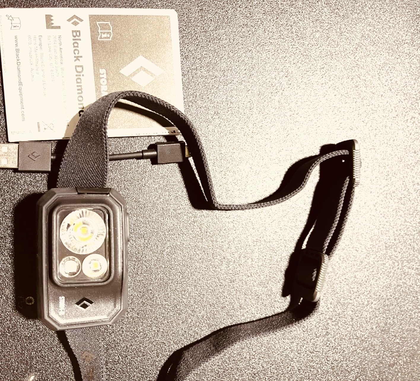 BLACK DIAMOND Storm 500-R Headlamp, Rechargeable, Dimmable, 500 Lumens, Red & RGB Night Vision, Brightness Memory customer photo 1