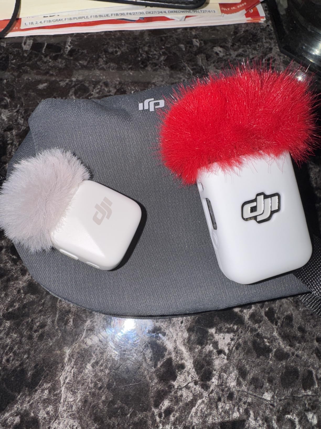 2 Packs-Blue Hangcheng Microphone Windscreen Compatible with DJI MIC 2 (Not for DJI MIC 1) / OSMO POCKET Microphone Furry Wind Muff (Not Include Microphone Device) customer photo 1