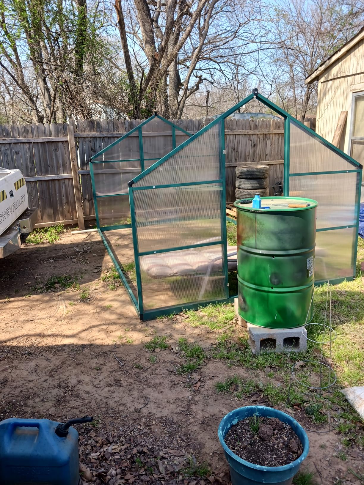 IDEALHOUSE 6x10 FT Greenhouse, Large Walk in Greenhouses for Outdoors and Garden Planting, Polycarbonate Greenhouse with Enhanced Aluminum Frame, Green Houses with Quick Setup Structure and Roof Vent customer photo 1