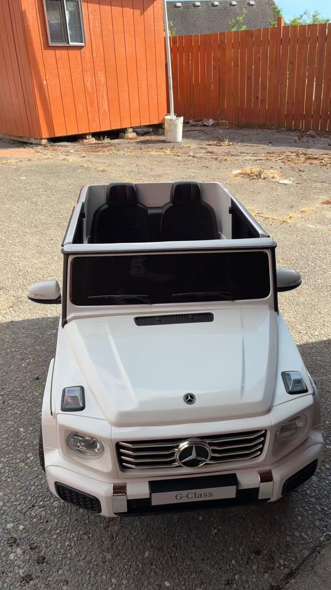 ELEMARA 2 Seater 24v Ride on Toys for Big Kids, Mercedes Benz G-Class G500 Electric Car for Kids, 4WD Ride on Car with Remote Control, Battery Powered SUV, Bluetooth, Music & Horn, Low Battery Prompt, Black customer photo 1