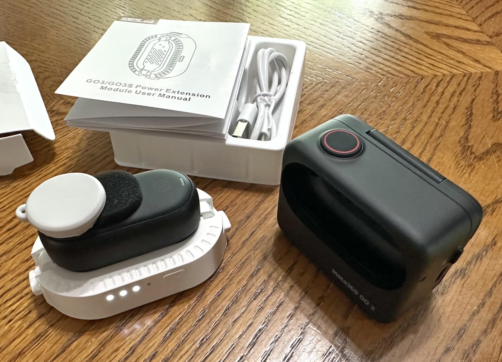 Battery Pack for Insta360 GO 3S / GO 3, 600mAh Fast Charging Case | Multi-Layer Safety Protection, LED Battery Indicator Light, Magnetic Lock customer photo 1