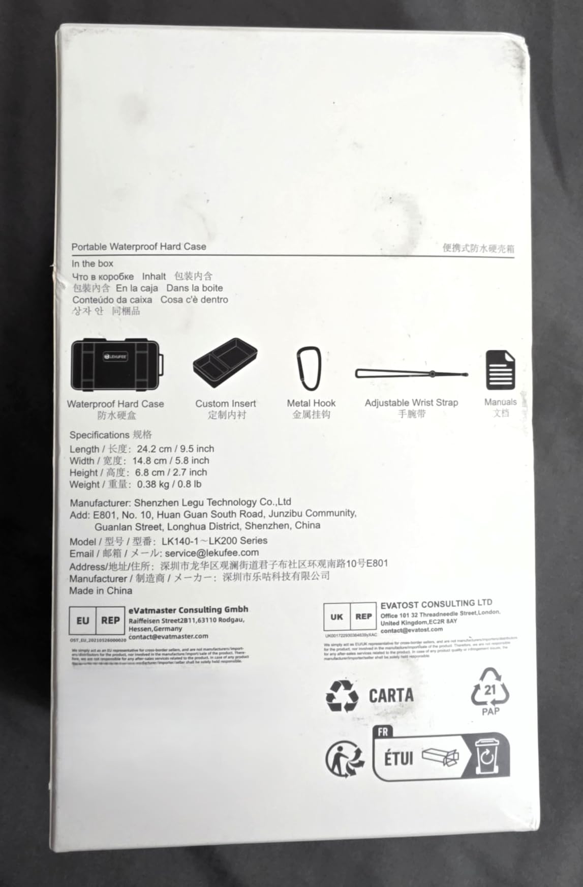 Lekufee Travel Waterproof Hard Case for DJI Osmo Mobile 8P Gimbal Stabilizer, and Other Accessories customer photo 2