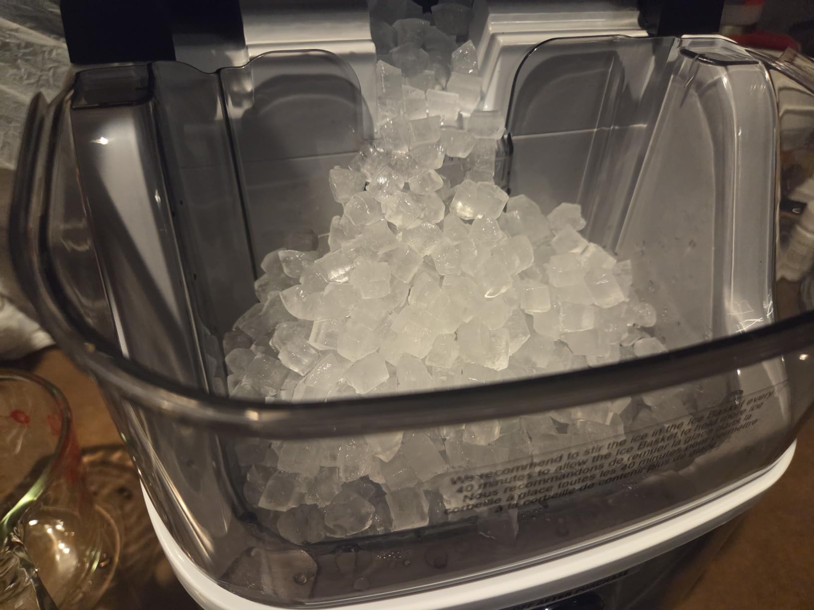 Antarctic Star Nugget Ice Makers Countertop, Pebble Ice Machine with Chewable Pellet Ice, 35Lbs/24H, Self-Cleaning, Sonic Ice, One-Click Operation, for Kitchen, Party Stainless Steel Silver customer photo 1