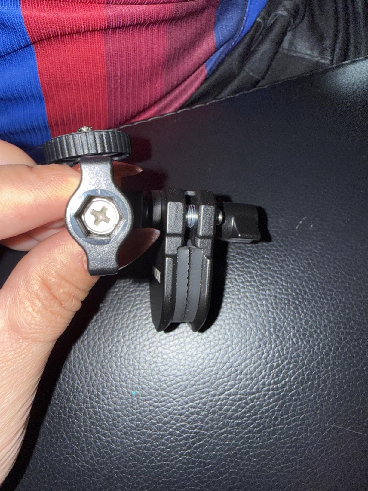 Motorcycle Windshield Clip Camera Mount, for insta360 Ace Pro 2 Action Camera, Motorcycle Mount Clamps All Aluminum Alloy Camera Clamp with 1/4
