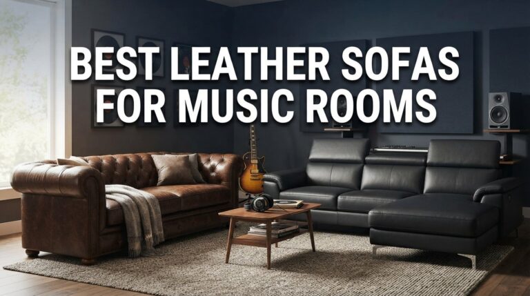 best leather sofas for music rooms
