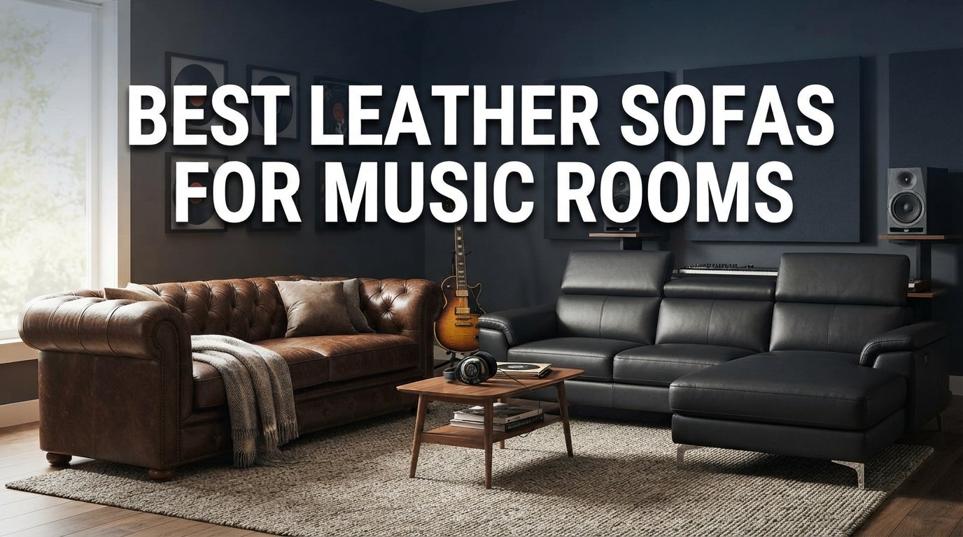 best leather sofas for music rooms