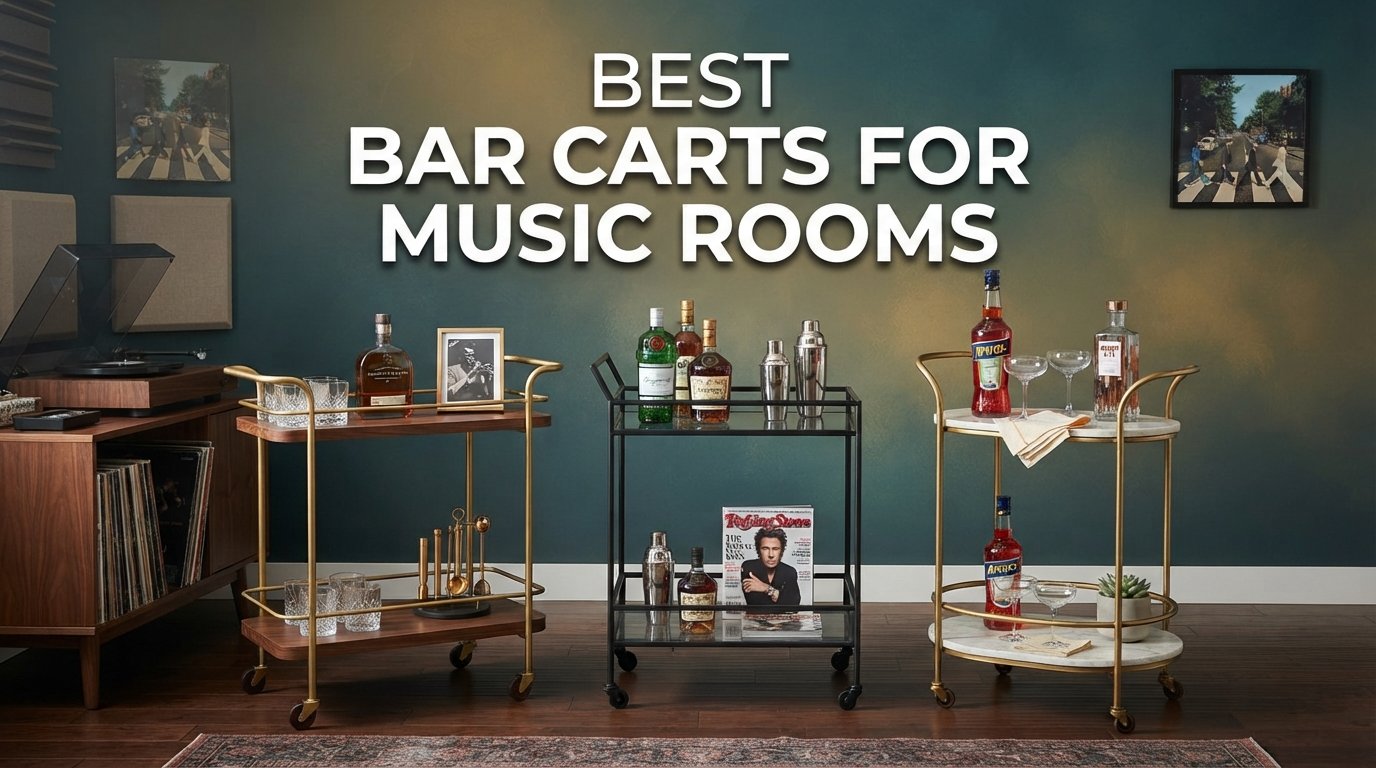best bar carts for music rooms