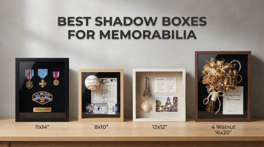best shadow boxes for memorabilia