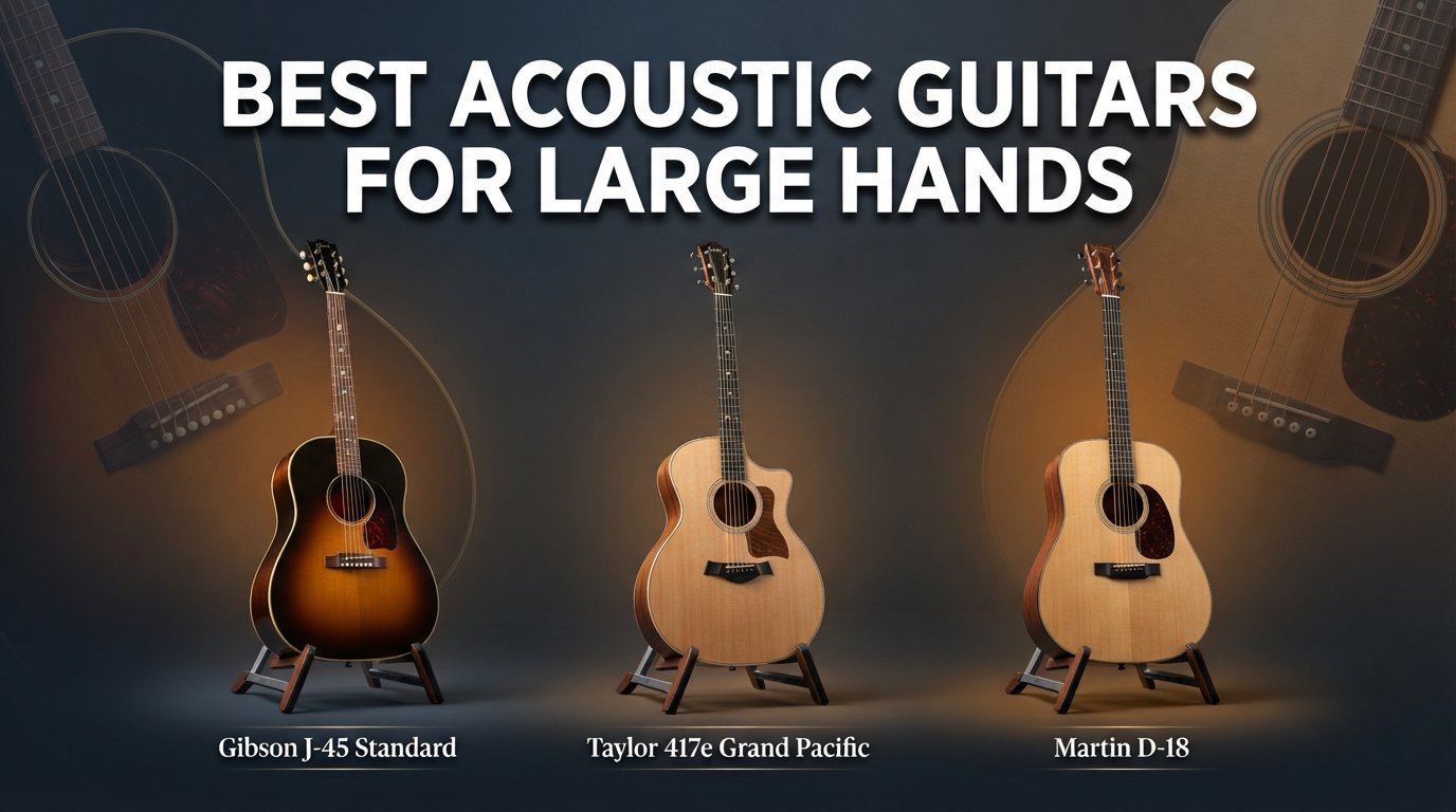 best acoustic guitars for large hands