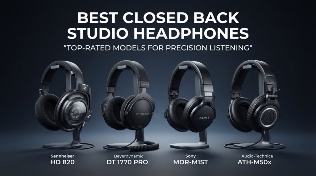 best closed back studio headphones