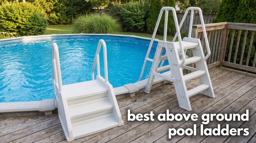 best above ground pool ladders