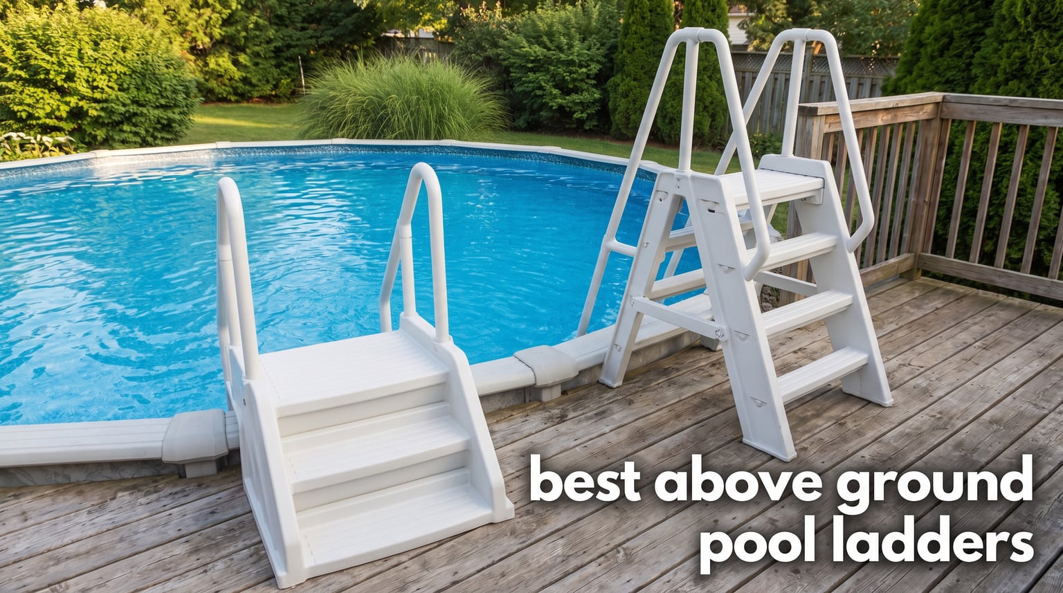 best above ground pool ladders