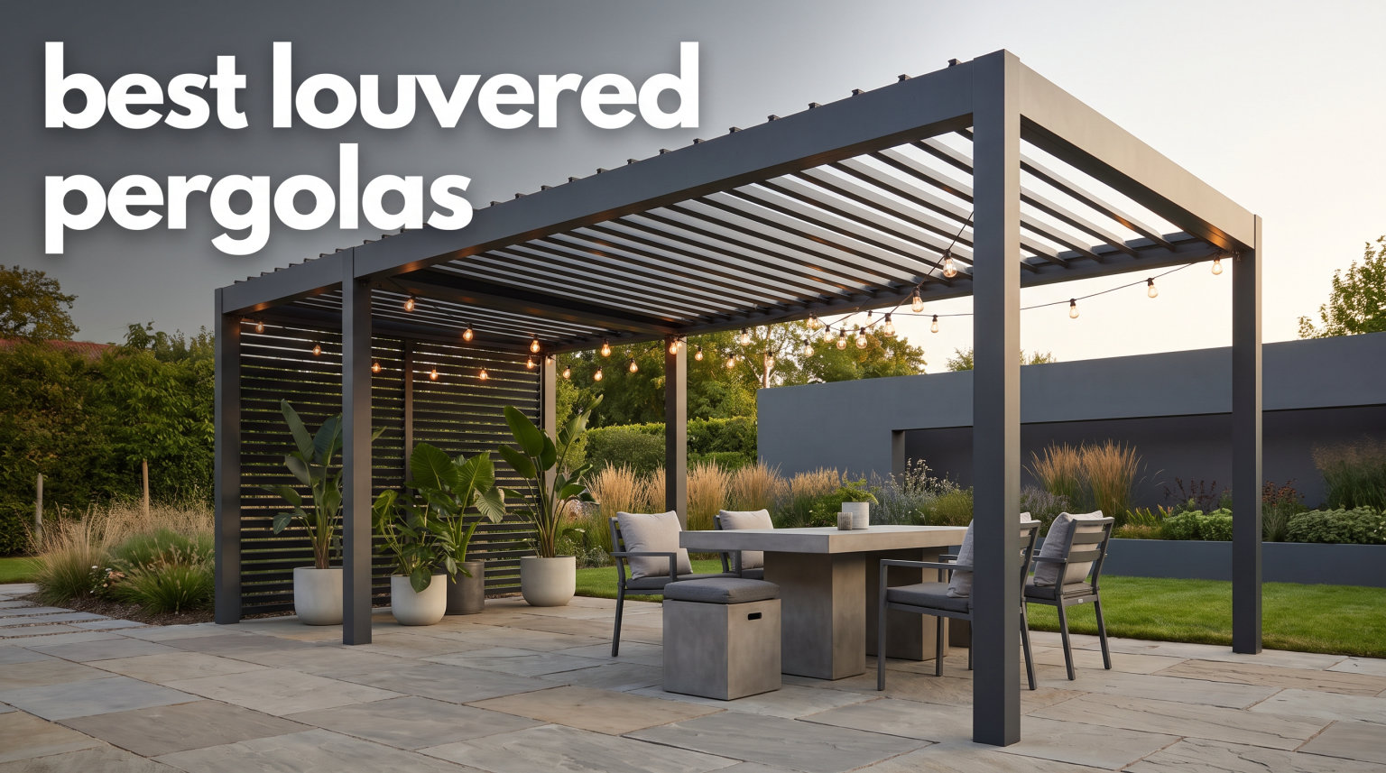 best louvered pergolas