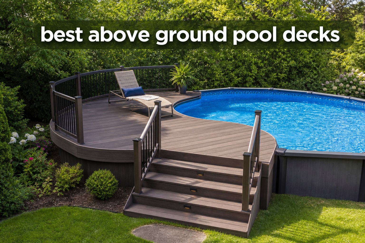 best above ground pool decks