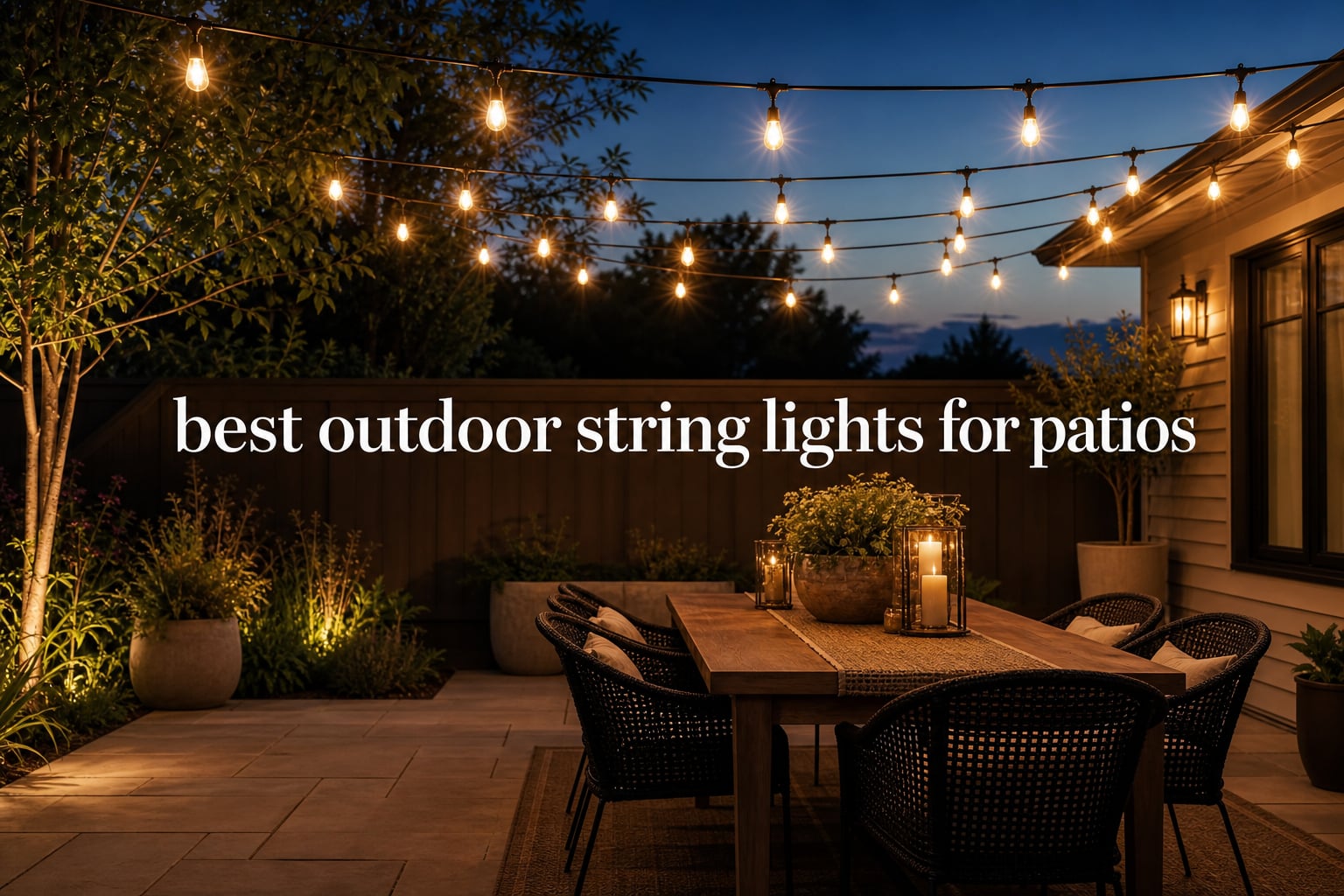 best outdoor string lights for patios