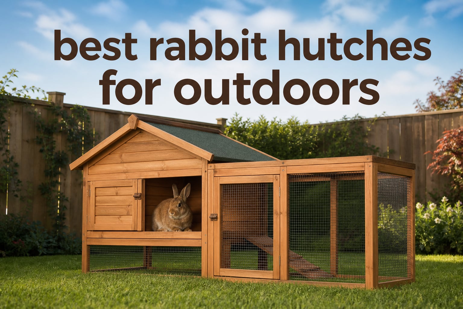 best rabbit hutches for outdoors