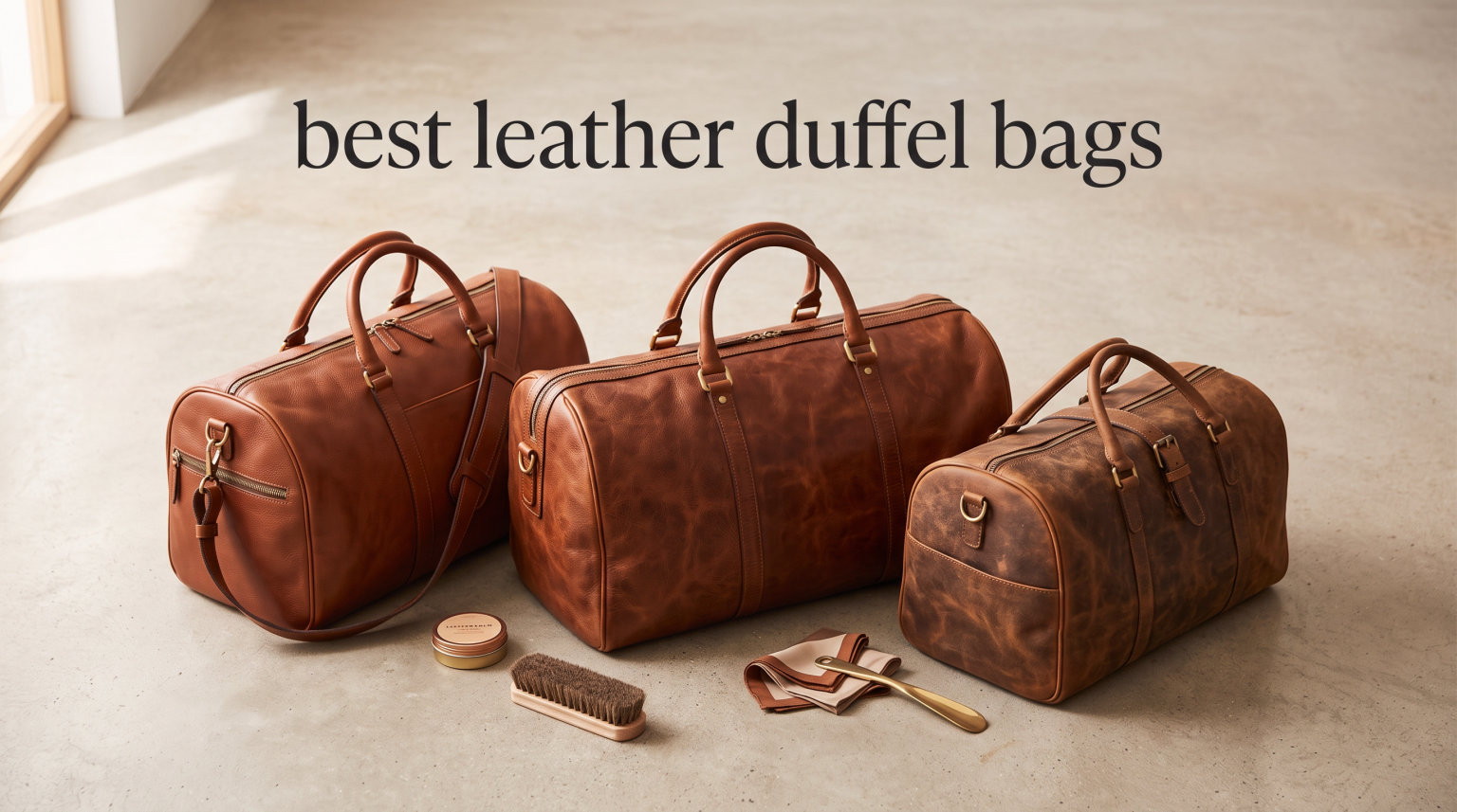 best leather duffel bags