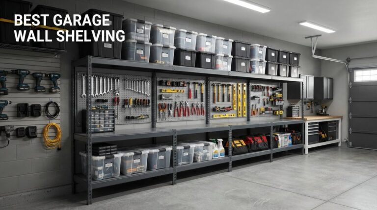 best garage wall shelving