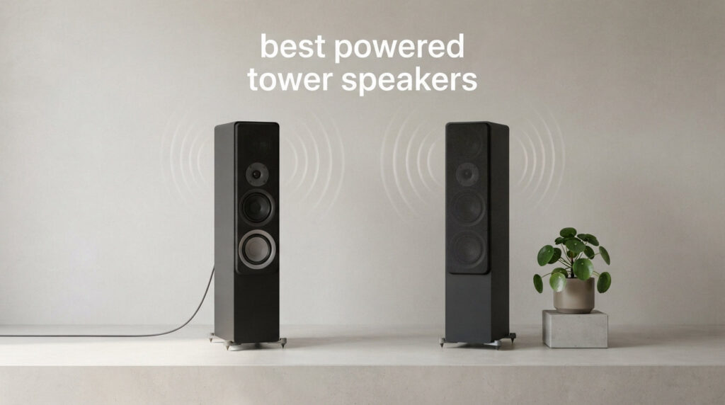 best powered tower speakers
