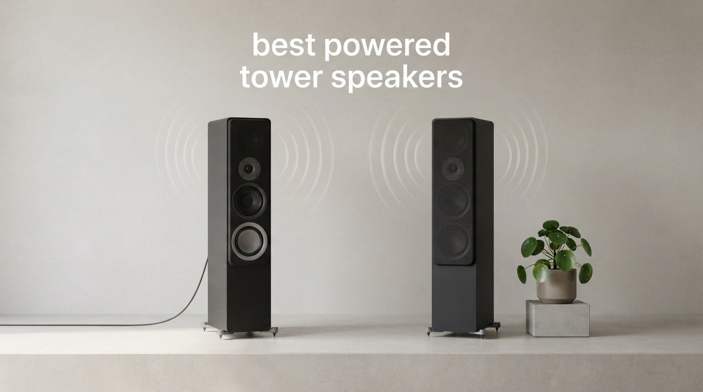 best powered tower speakers