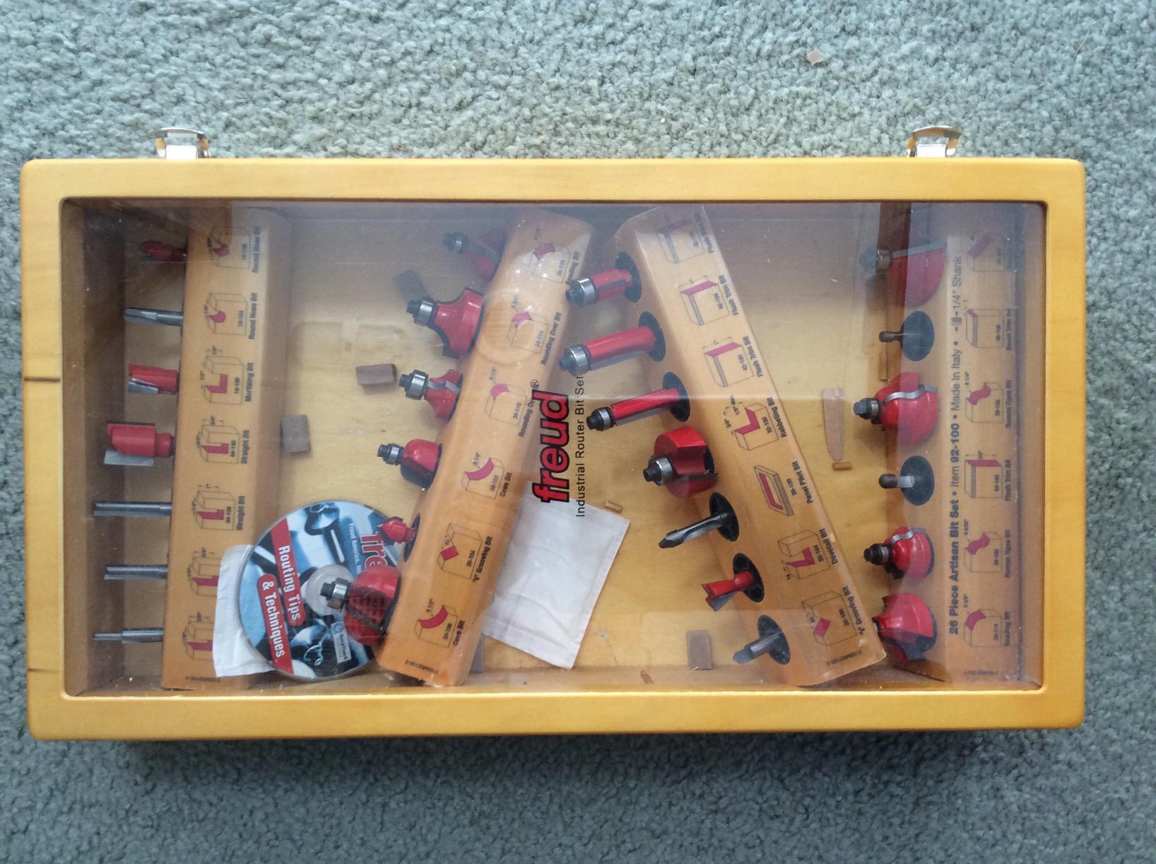 Freud 92-100 26 Piece Artisan Router Bit Set | TiCo Hi-Density Carbide, Perma-Shield Coating Ideal for Professionals & Jobsite Use customer photo 1