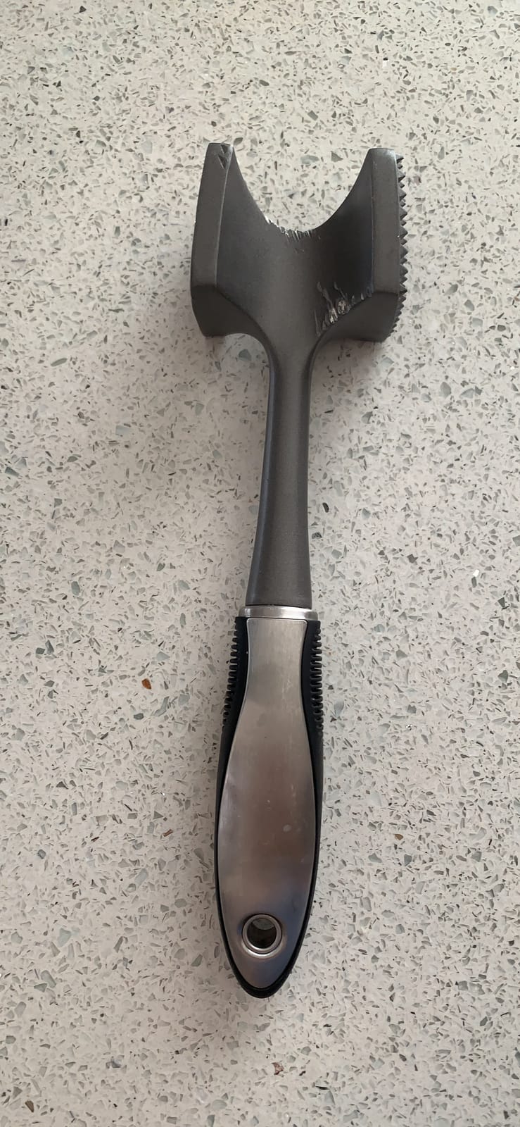 OXO SteeL Dishwasher Safe Meat Tenderizer, Silver customer photo 2
