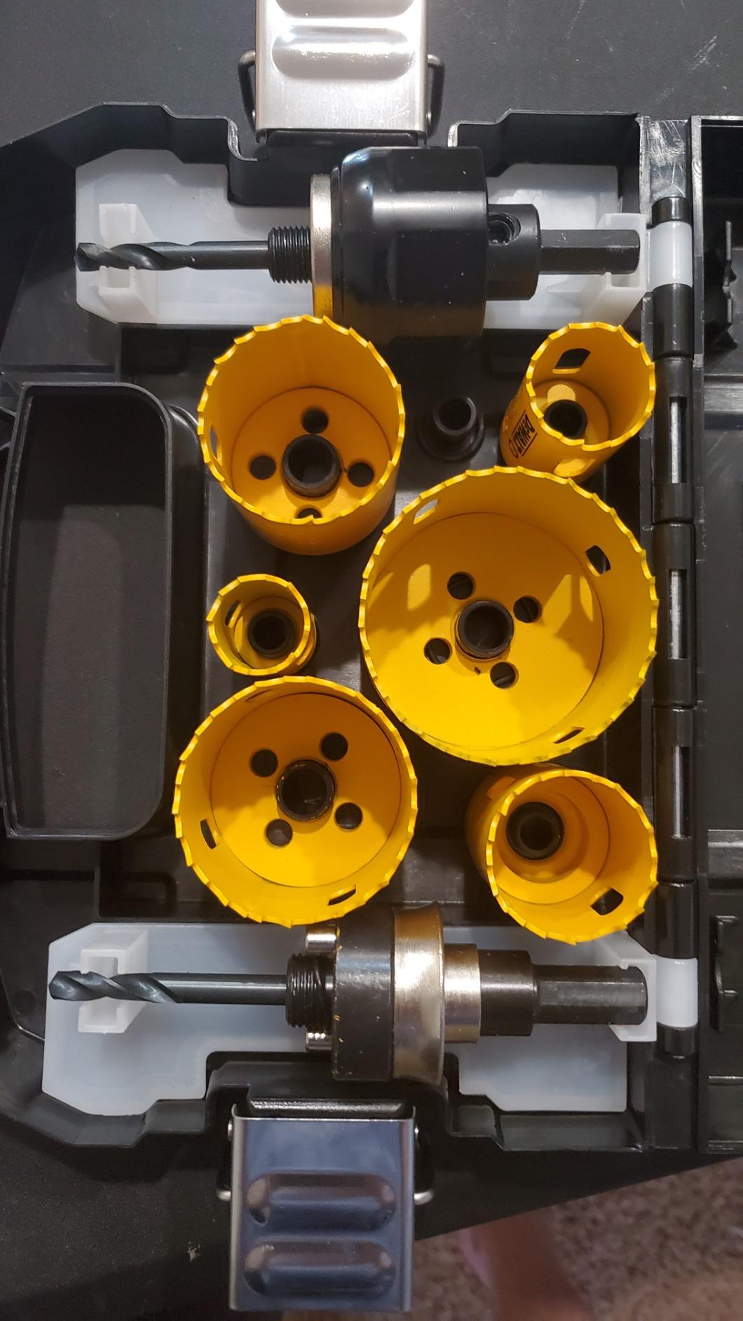 DEWALT Hole Saw Kit, Standard Electrician's Set, Bi-Metal (D180002), Yellow customer photo 2
