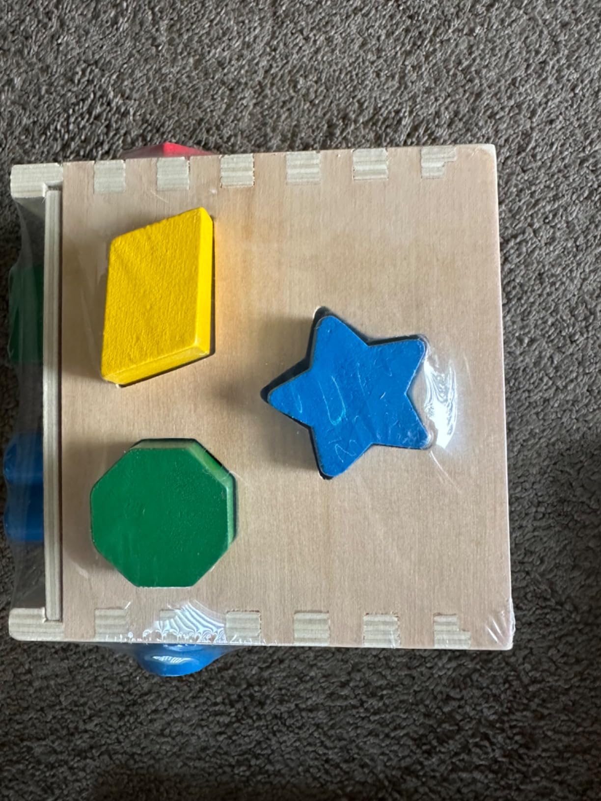 Melissa & Doug Shape Sorting Cube - Classic Wooden Toy With 12 Shapes customer photo 2