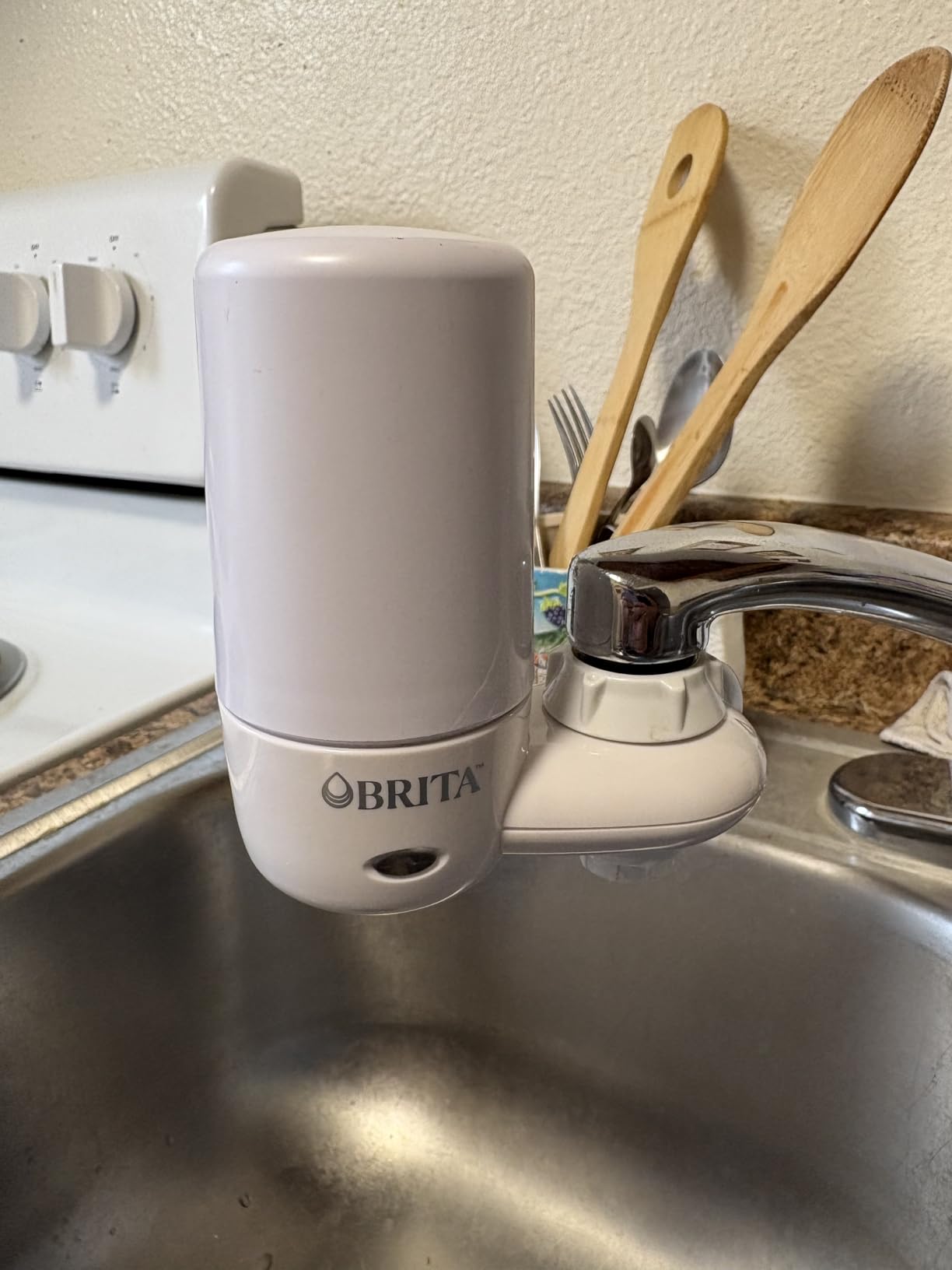 Brita Faucet Mount Water Filter System, Includes 1 Filter, White | No-Wait Filtration, Easy Install, Multi-Use Tap Water Filter for Kitchens, Bathrooms & Small Spaces customer photo 1