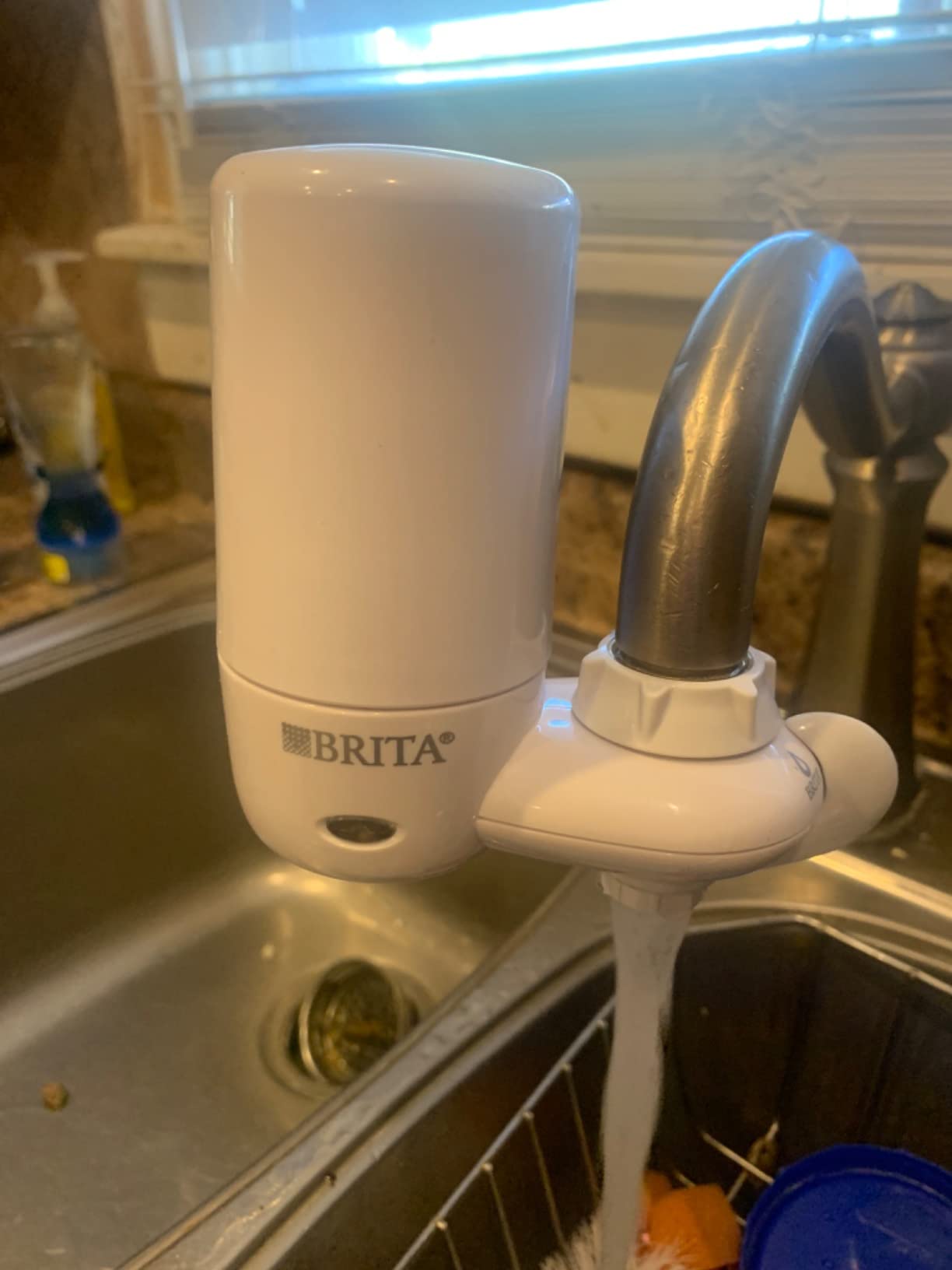 Brita Faucet Mount Water Filter System, Includes 1 Filter, White | No-Wait Filtration, Easy Install, Multi-Use Tap Water Filter for Kitchens, Bathrooms & Small Spaces customer photo 2
