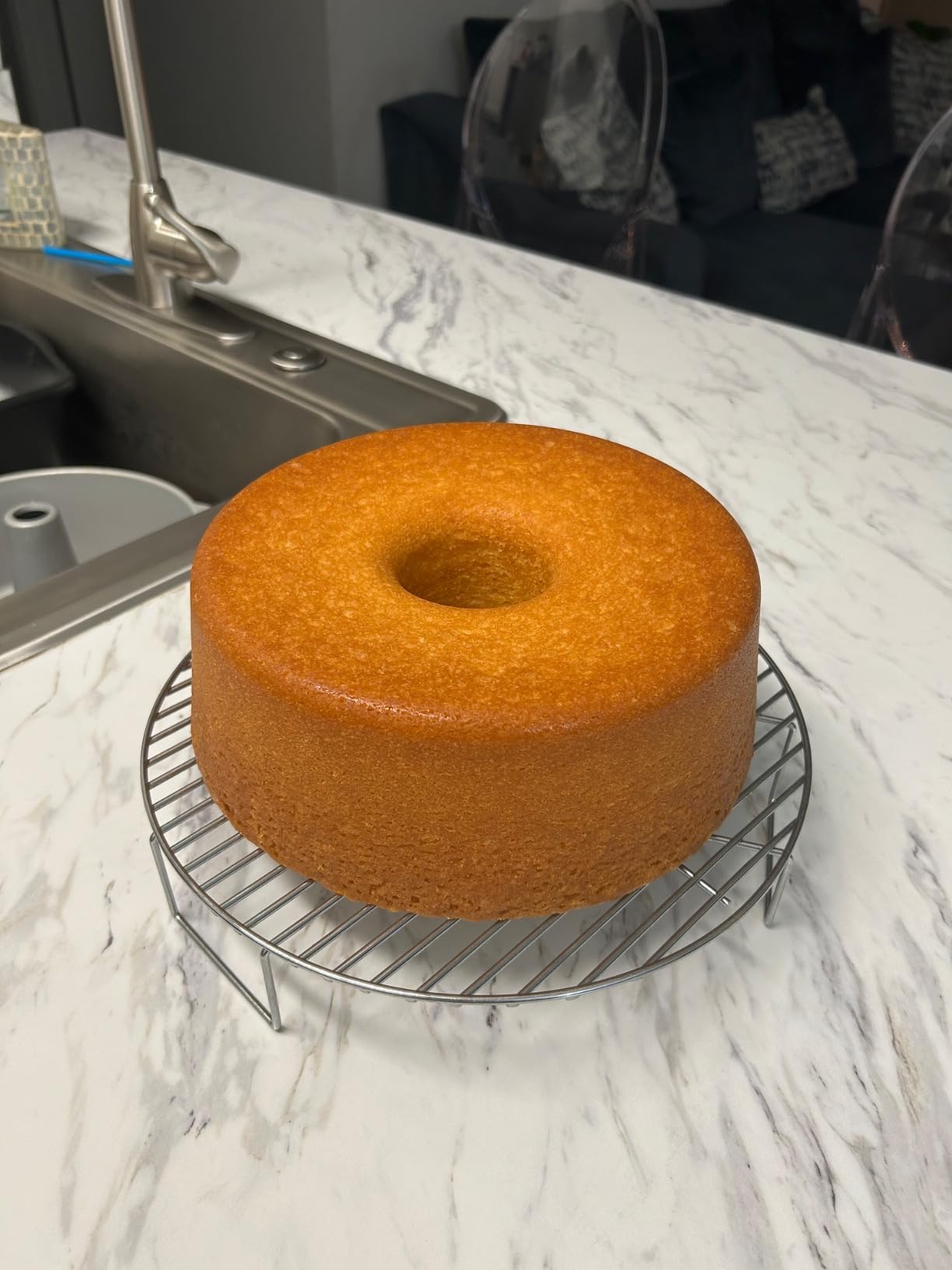Classic Cast Pound Cake, Nonstick 10 Inch One Piece Pan - Great for Angel Food, Coffee Cake, 18 Cup - Graphite customer photo 1