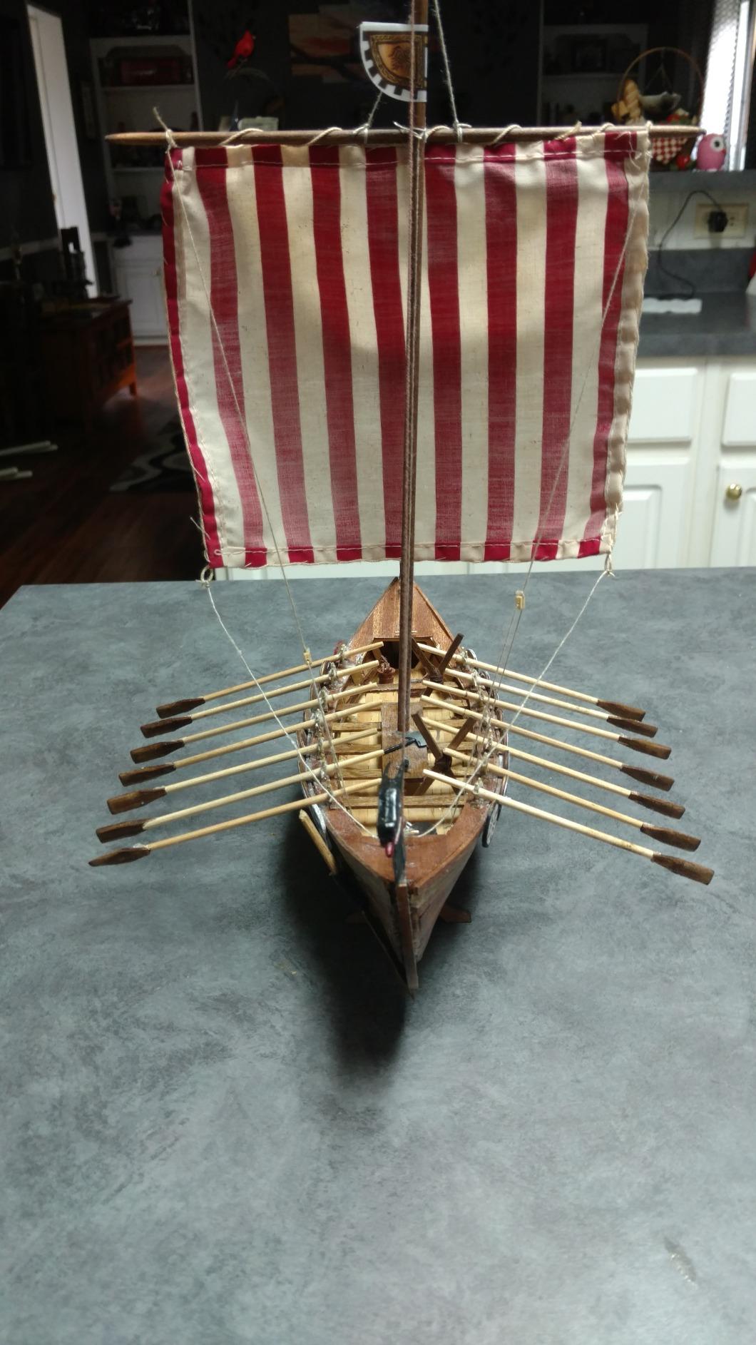 Wooden Ship Model Kit - Nordic Sailboat, Drakkar Viking - Model 19001N, 1:75 Scale - Models to Assemble - Initiation Level customer photo 1