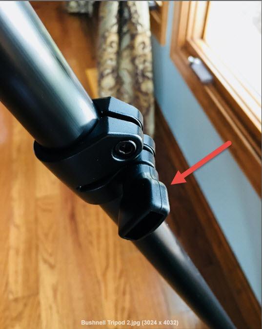 Bushnell Advanced Tripod for Binoculars, Spotting Scopes, and Cameras - Durable Aluminum Construction with Adjustable Legs and Center Column for Stability,Black customer photo 2