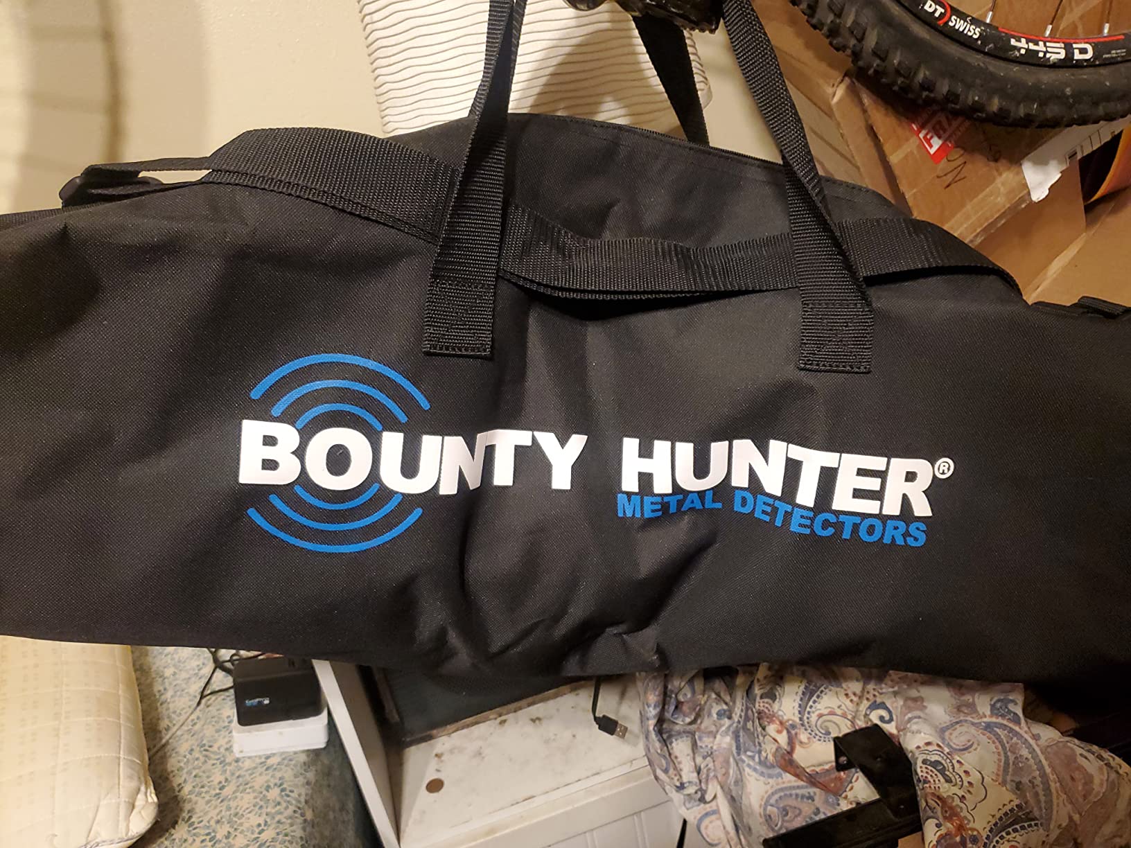 Bounty Hunter Metal Detector Bag – Weather-Resistant Nylon Carrying Case with Accessory Pocket & Handles, Fits S-Rod Models – Durable Storage & Travel Protection – Made in USA customer photo 1