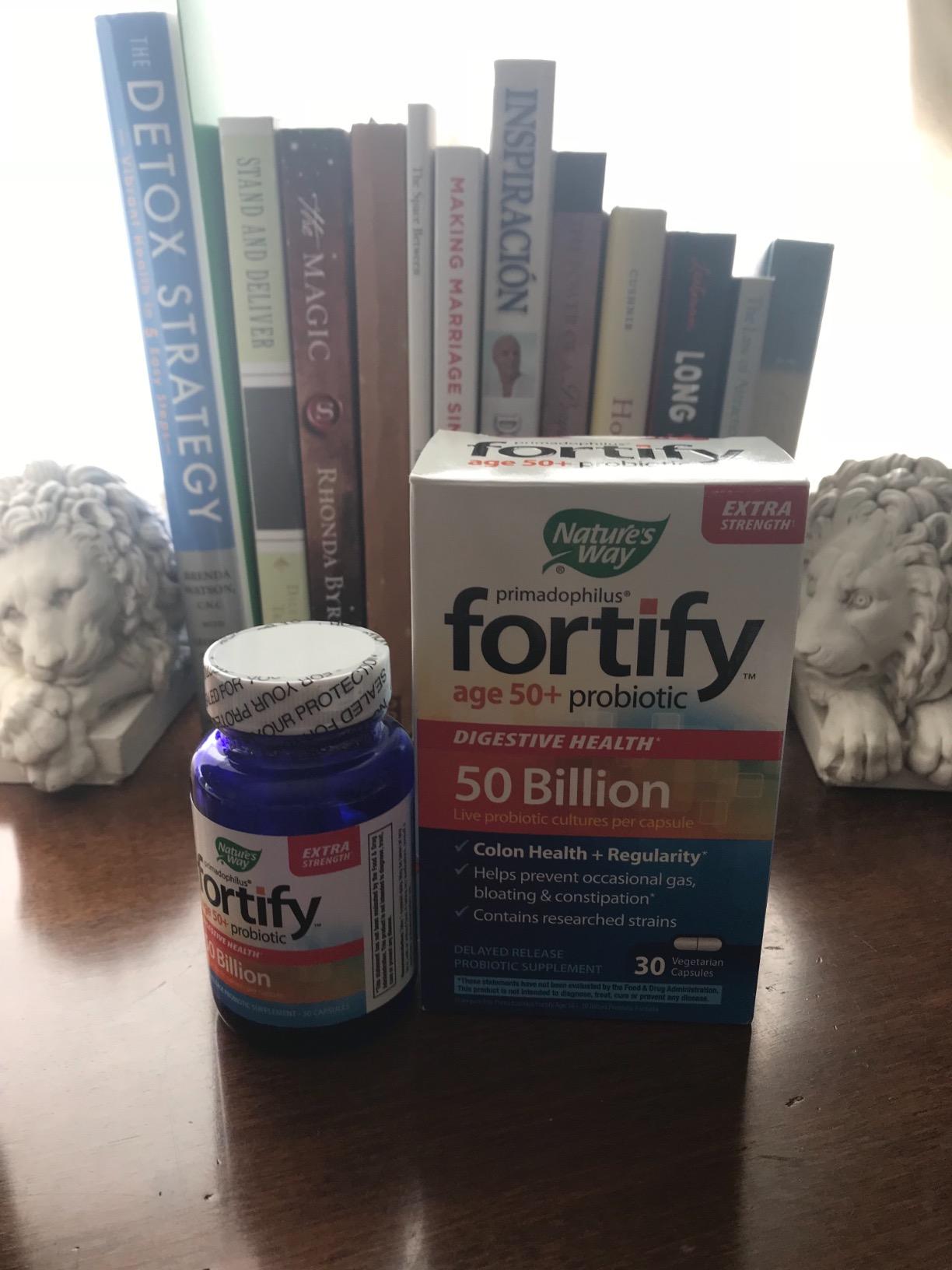 Nature's Way Fortify Extra Strength(1) Probiotic Adults 50+, 50 Billion Live Cultures, Prebiotics, Probiotics for Digestive Health*, Immune Support*, Colon Health*, 30 Capsules customer photo 1