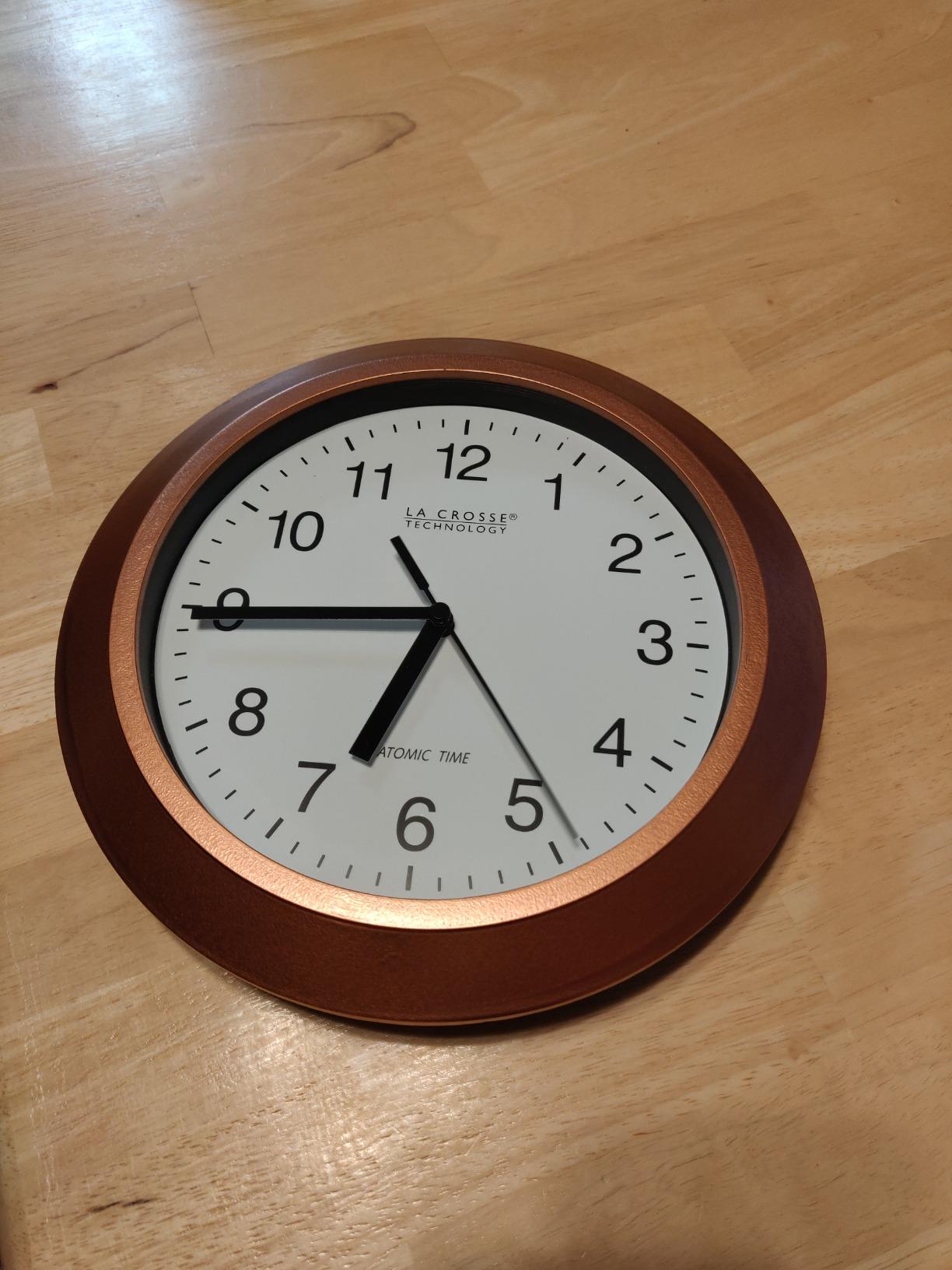 La Crosse Technology WT-3102S Atomic Analog Wall Clock, 10