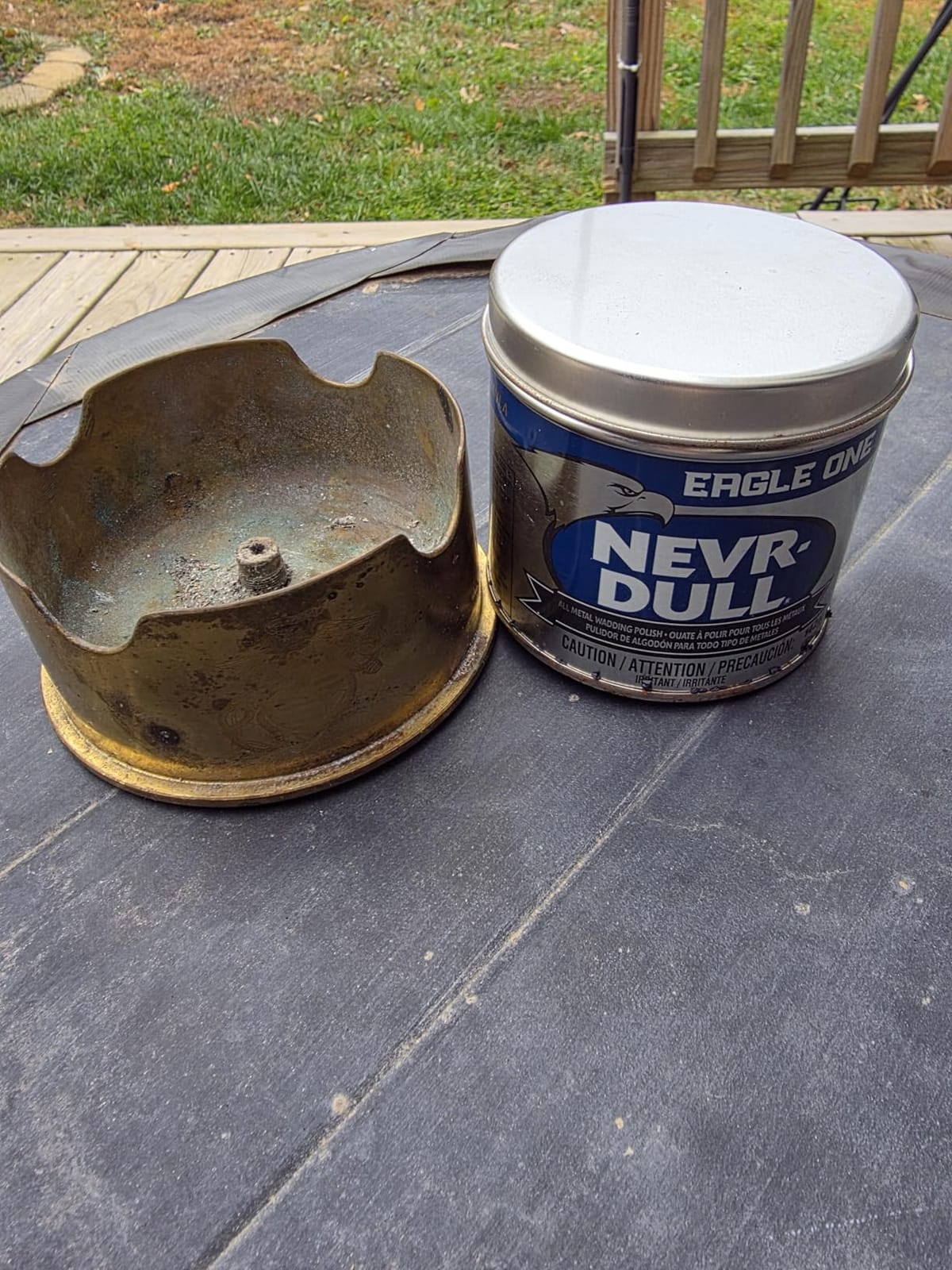 Eagle One Nevr Dull All Metal Wadding Polish, Chrome and Metal Cleaner for Cars, Kitchens, Bathrooms, Easy Tear Pads for Stainless Steel, Brass, Copper, Aluminum, 5 oz Tin customer photo 2