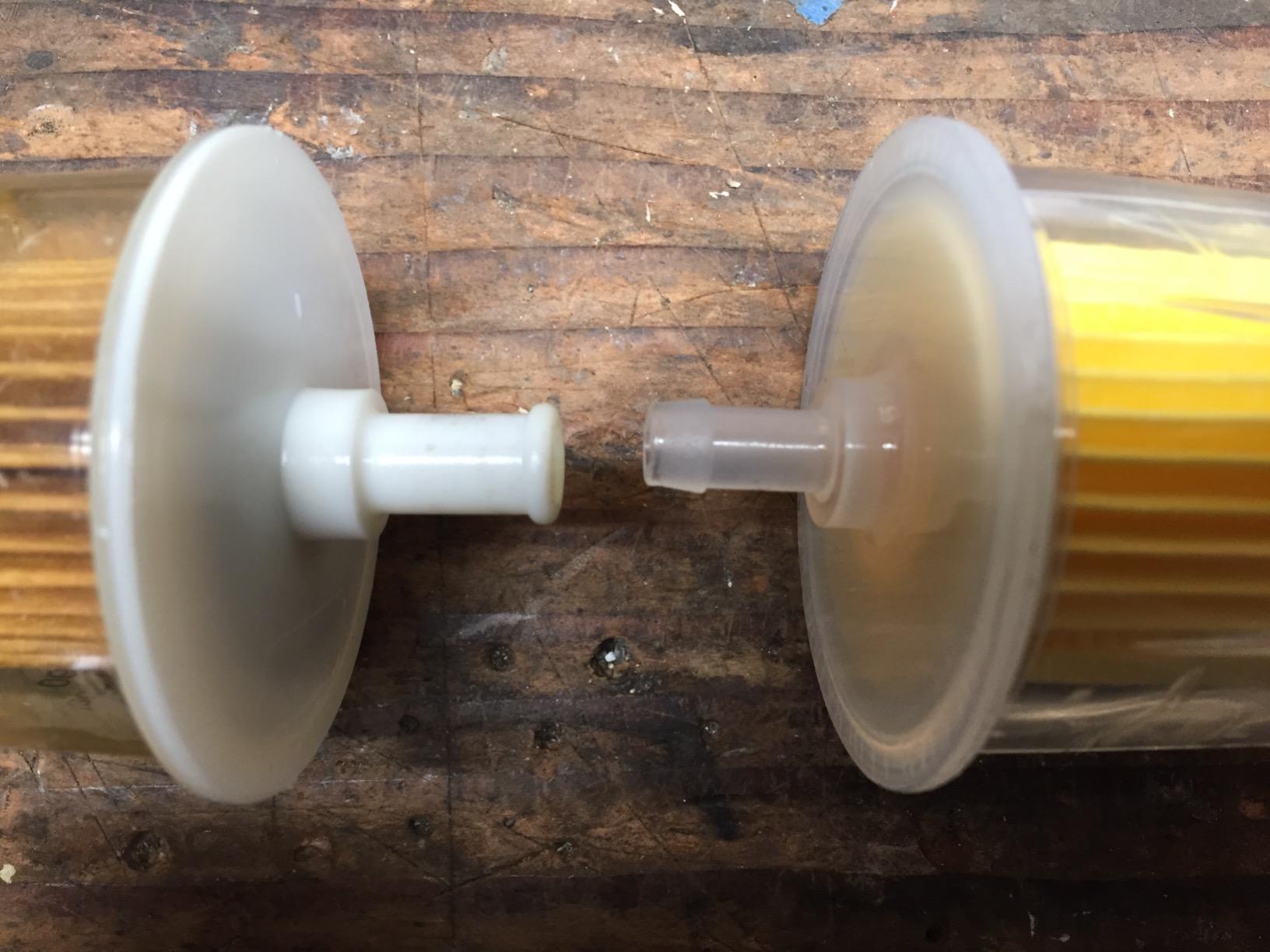 WIX 33002 Universal Plastic In-Line Fuel Filter Replacement with 5/16 Inlet and Outlet - Gasoline Only (20 Micron) customer photo 2