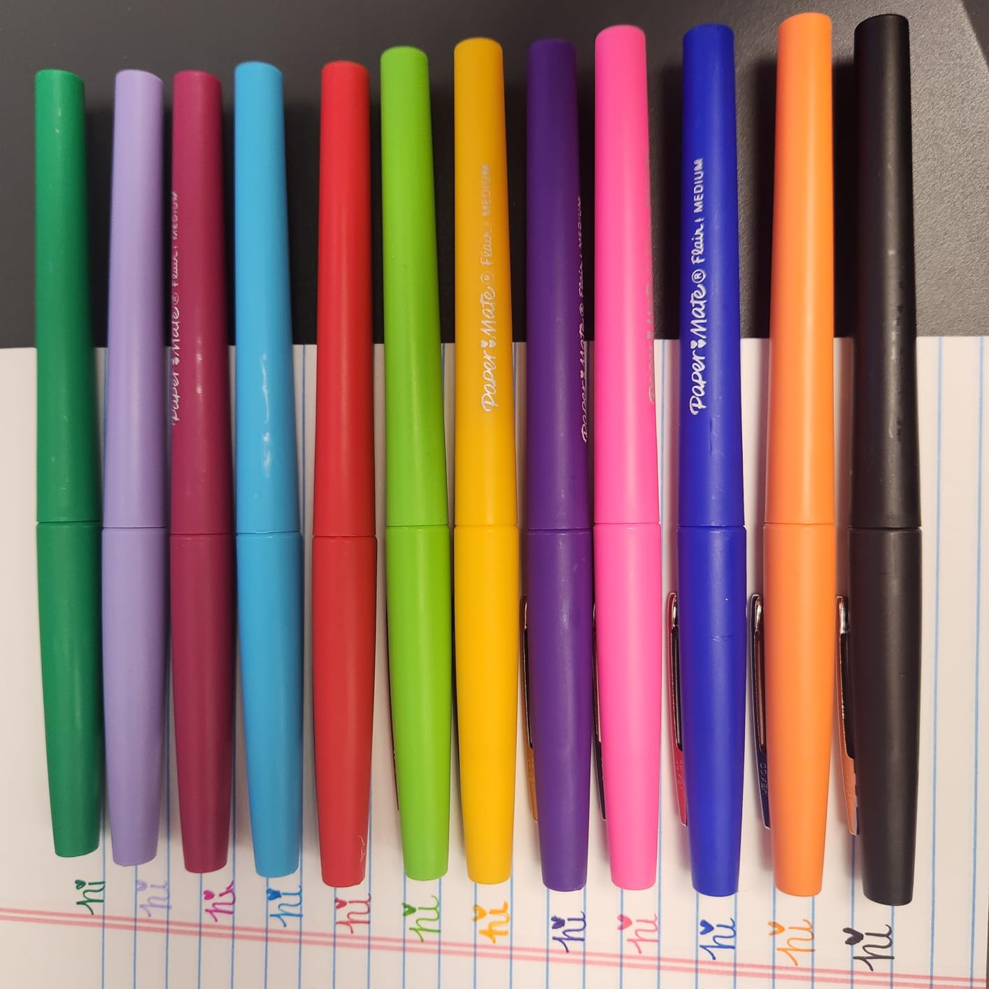 Paper Mate Flair Felt Tip Pens, Medium Point (0.7mm), 12 Count - For Arts & Crafts, Note-Taking, Journaling, School Supplies for Teachers & Students customer photo 1
