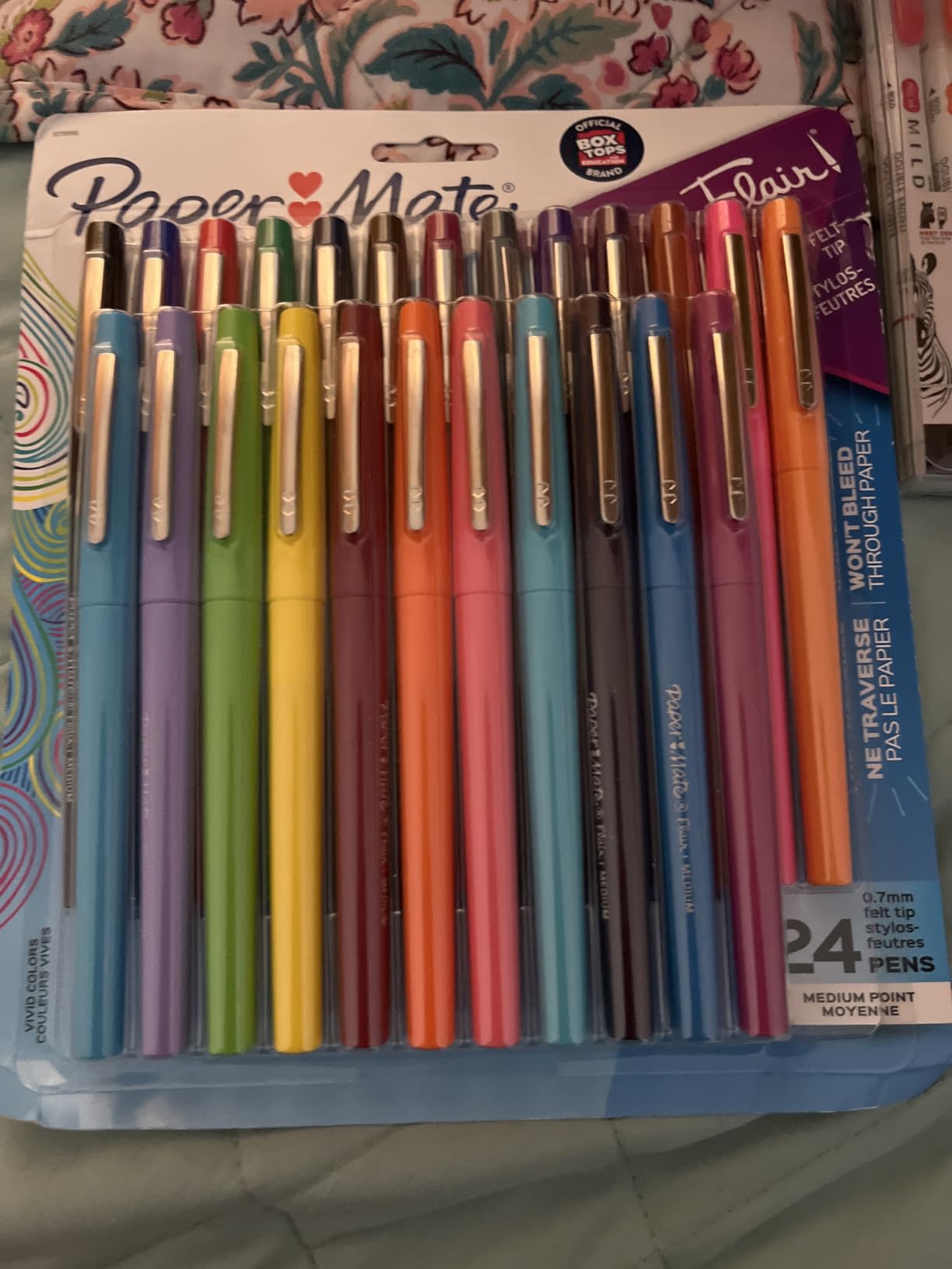 Paper Mate Flair Felt Tip Pens, Medium Point (0.7mm), 12 Count - For Arts & Crafts, Note-Taking, Journaling, School Supplies for Teachers & Students customer photo 2