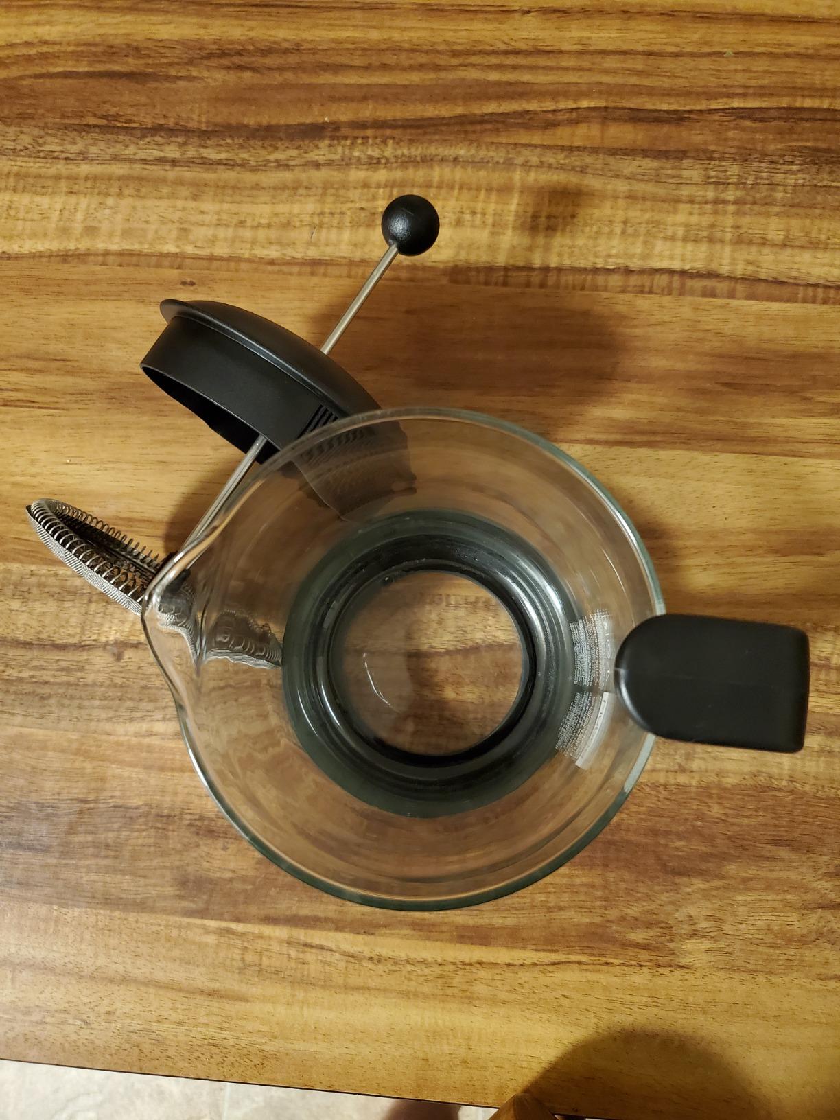 Bodum 34oz Brazil French Press Coffee Maker, High-Heat Borosilicate Glass, Black - Made in Portugal customer photo 2
