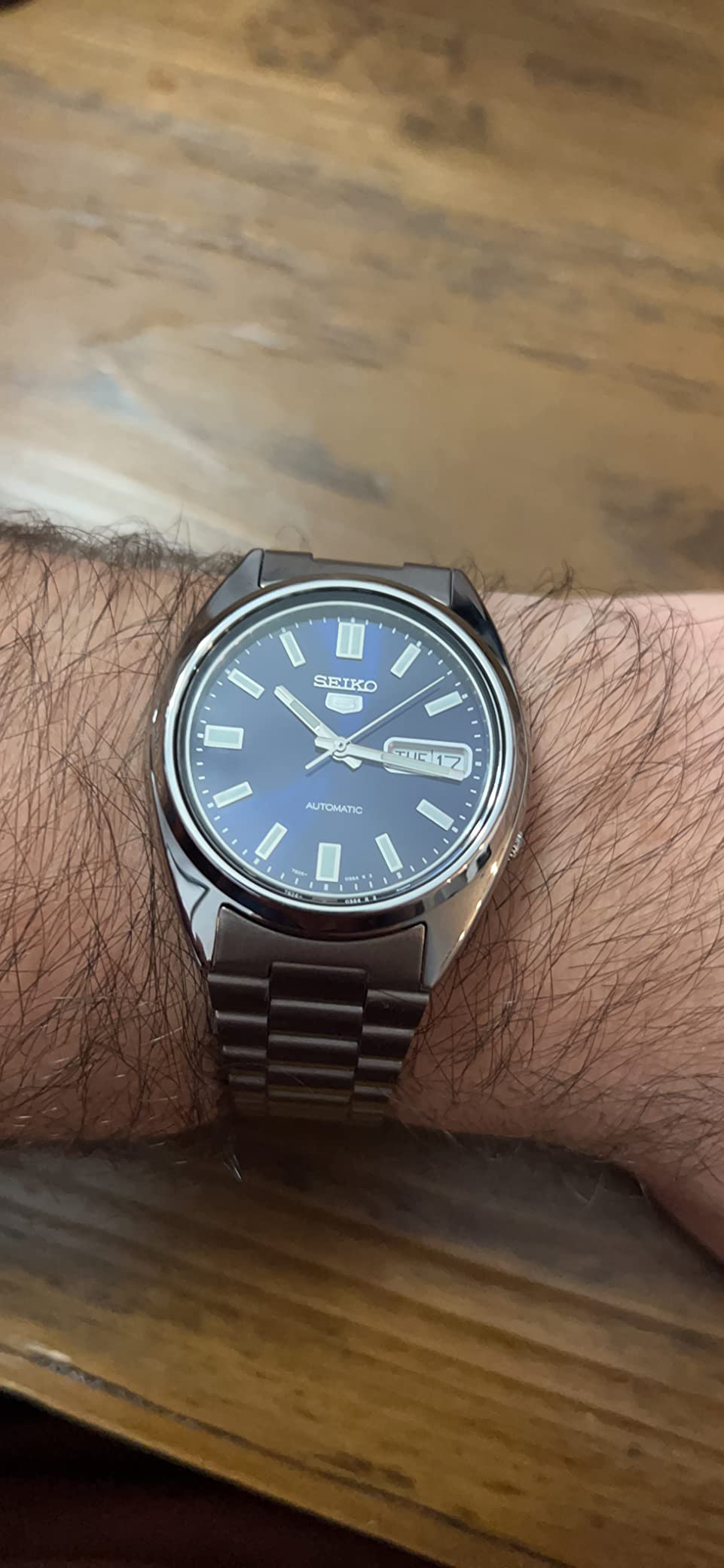 Men's Analogue Automatic Self-Winding Watch with Stainless Steel Bracelet customer photo 1