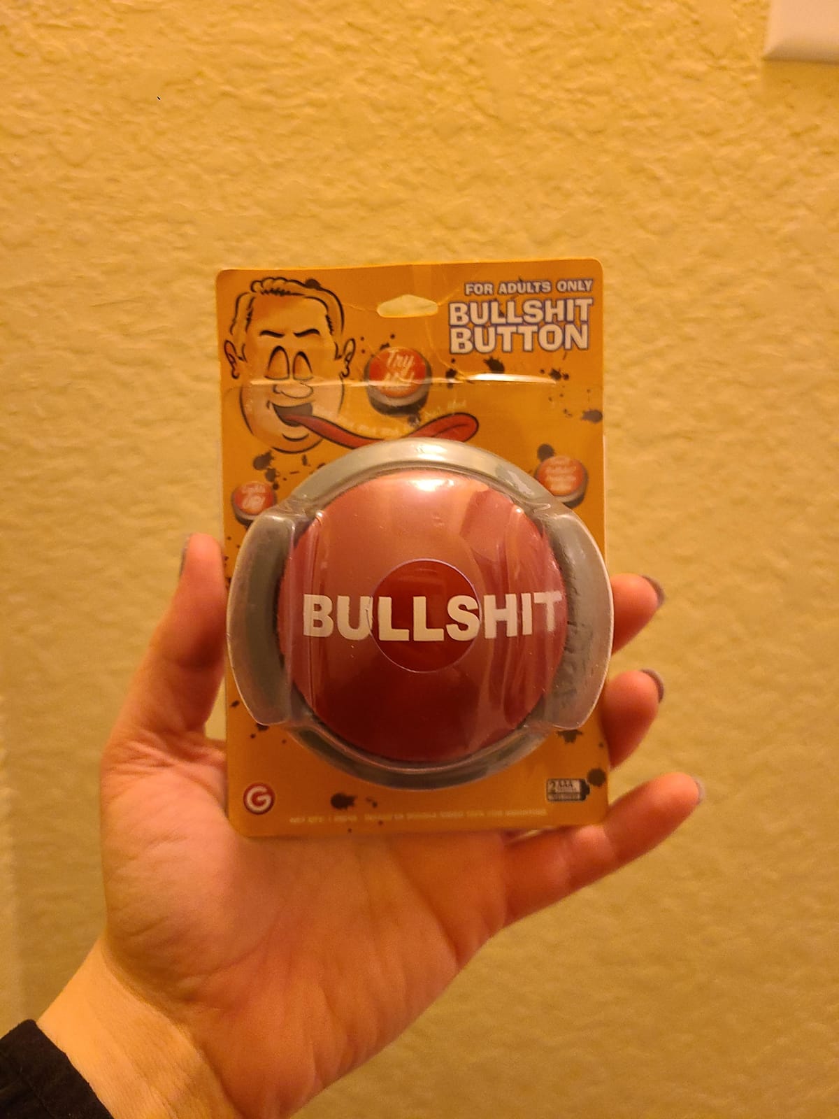 Bullshit Button - The Official Hilarious BS Button with Sound Effects & Flashing Light - Perfect Gag Gift for Friends, Family, and Co-workers - Batteries Included customer photo 2