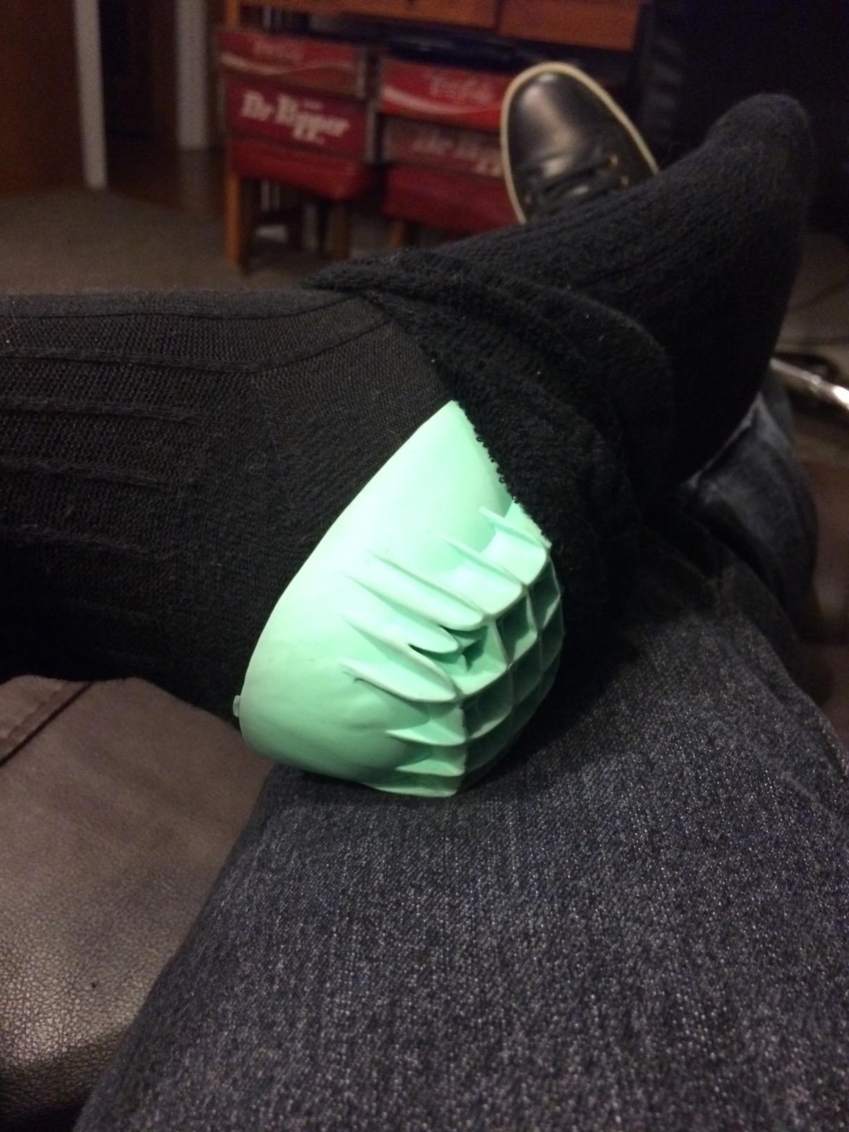 Tuli's Heavy Duty Heel Cups for Sever's Disease, Green, 1 Pair, Regular | Shock-Absorbing Cushion Inserts for Plantar Fasciitis & Heel Pain customer photo 2