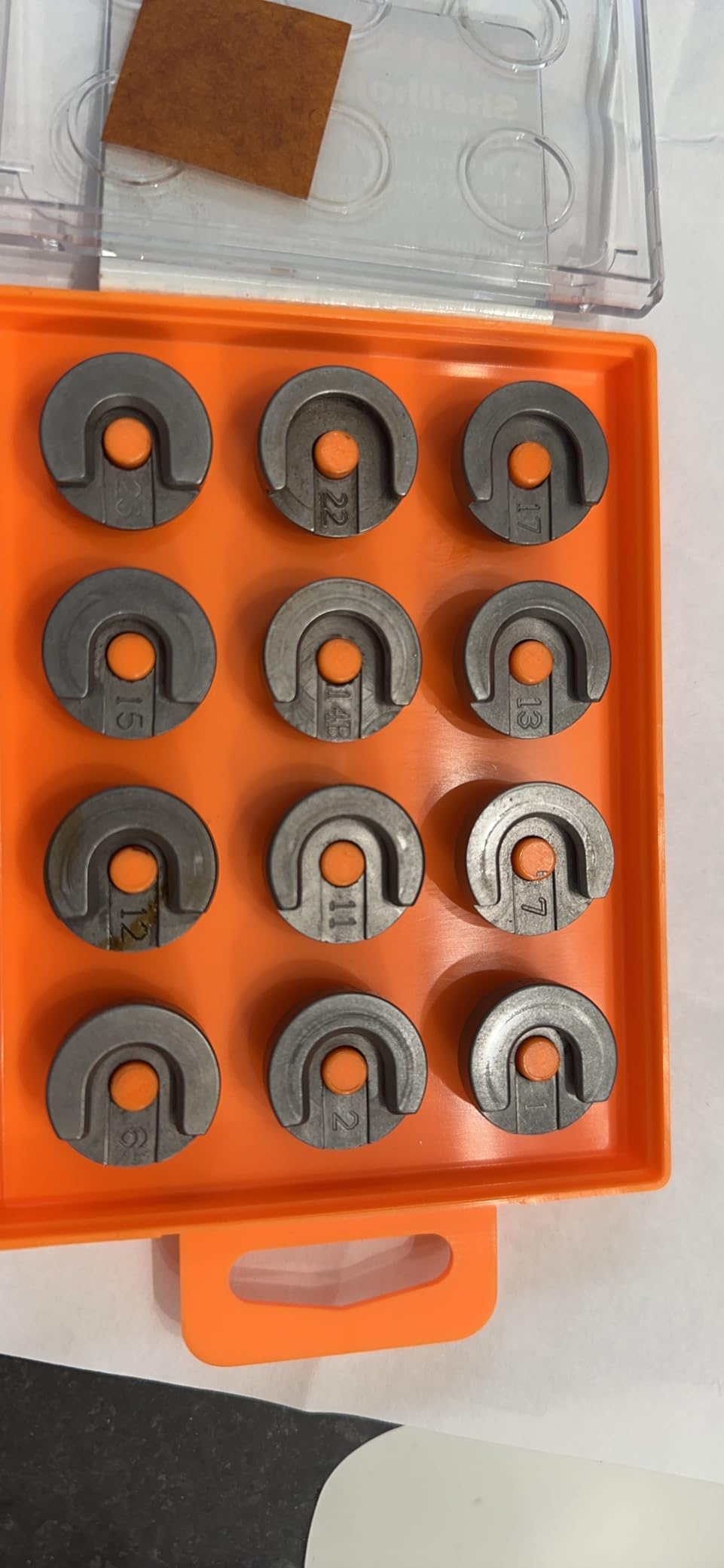 Lyman 0810503 LYM Shellholder Set (12) Orange, One Size customer photo 2