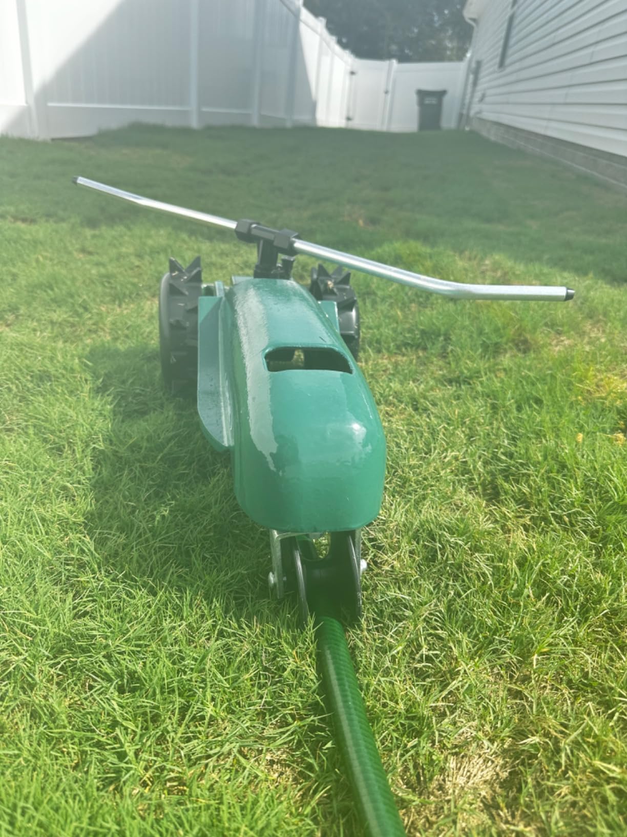 Orbit Traveling Tractor Water Sprinkler - Self-Propelled Traveling Sprinkler for Wide Lawn Coverage - Cast-Iron Body with Adjustable Coverage - Three-Speed - Automatic Shut Off - 58322 | Self-Propelled for Wide Lawn Coverage, Cast-Iron Body with Adjustable Coverage, Three-Speed & Automatic Shut Off customer photo 2