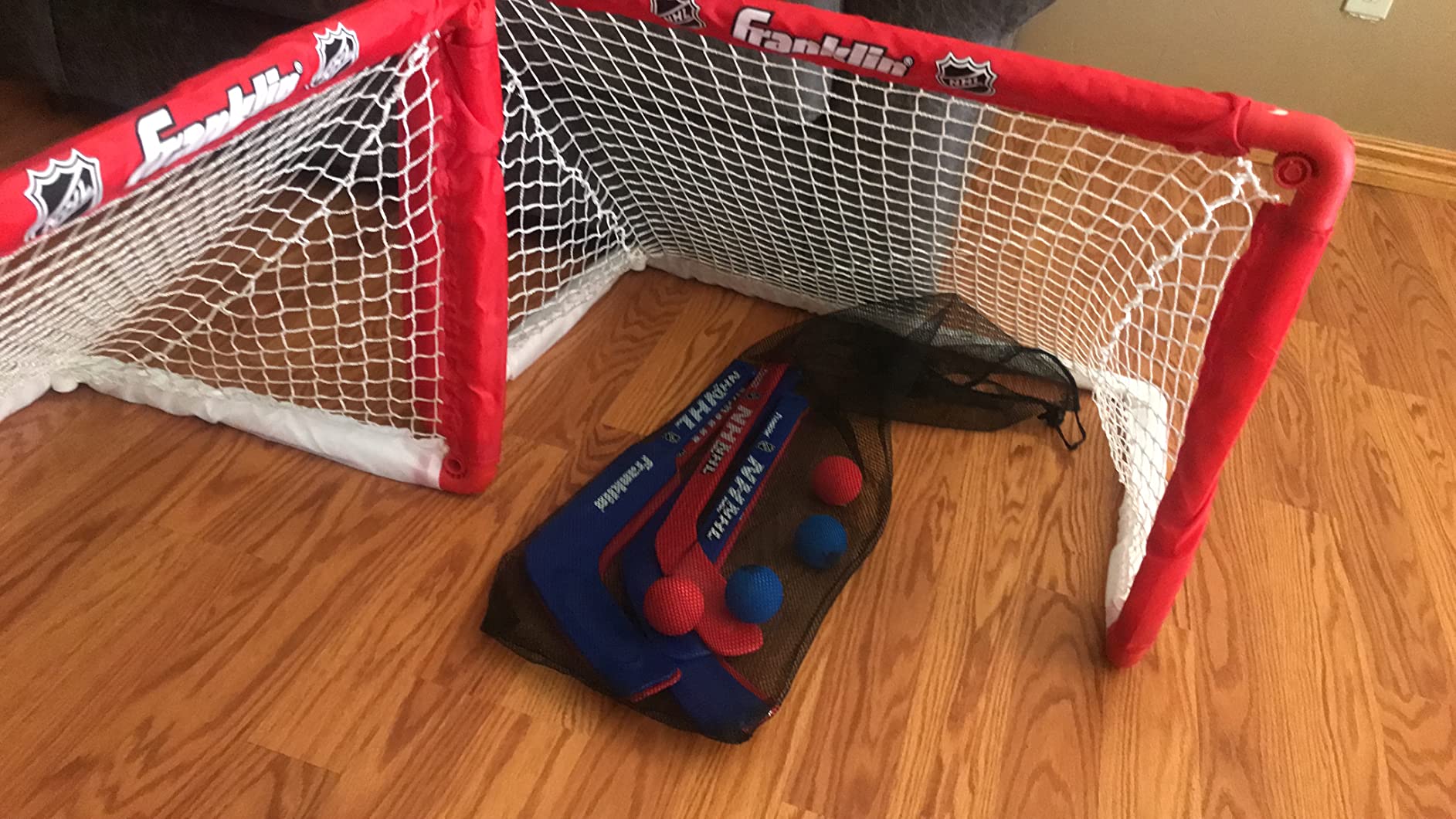 Franklin Sports NHL Kids Mini + Knee Hockey Goal Set of 2 customer photo 1