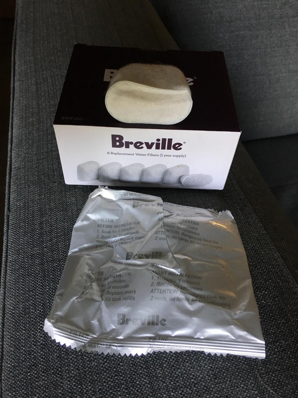 Breville BWF100 Charcoal Replacement Water Filters, 6 pack customer photo 1