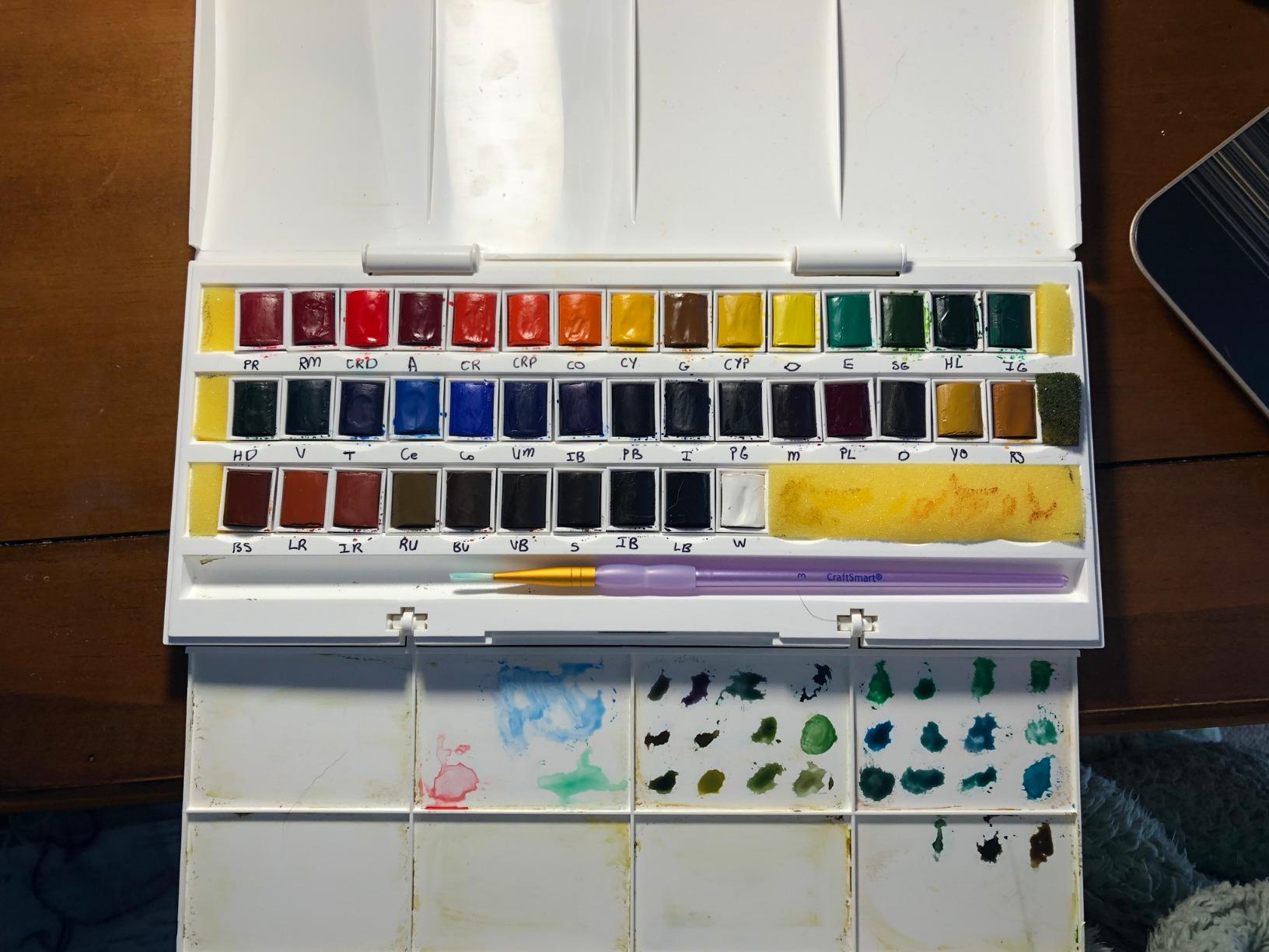 Winsor & Newton Cotman Watercolor Paint Set, 45 Half Pan Studio Set | Introductory Watercolor made with Fine Art Pigments, Perfect for Beginners, Lightfast & Permanent, Good Tinting Strength customer photo 1