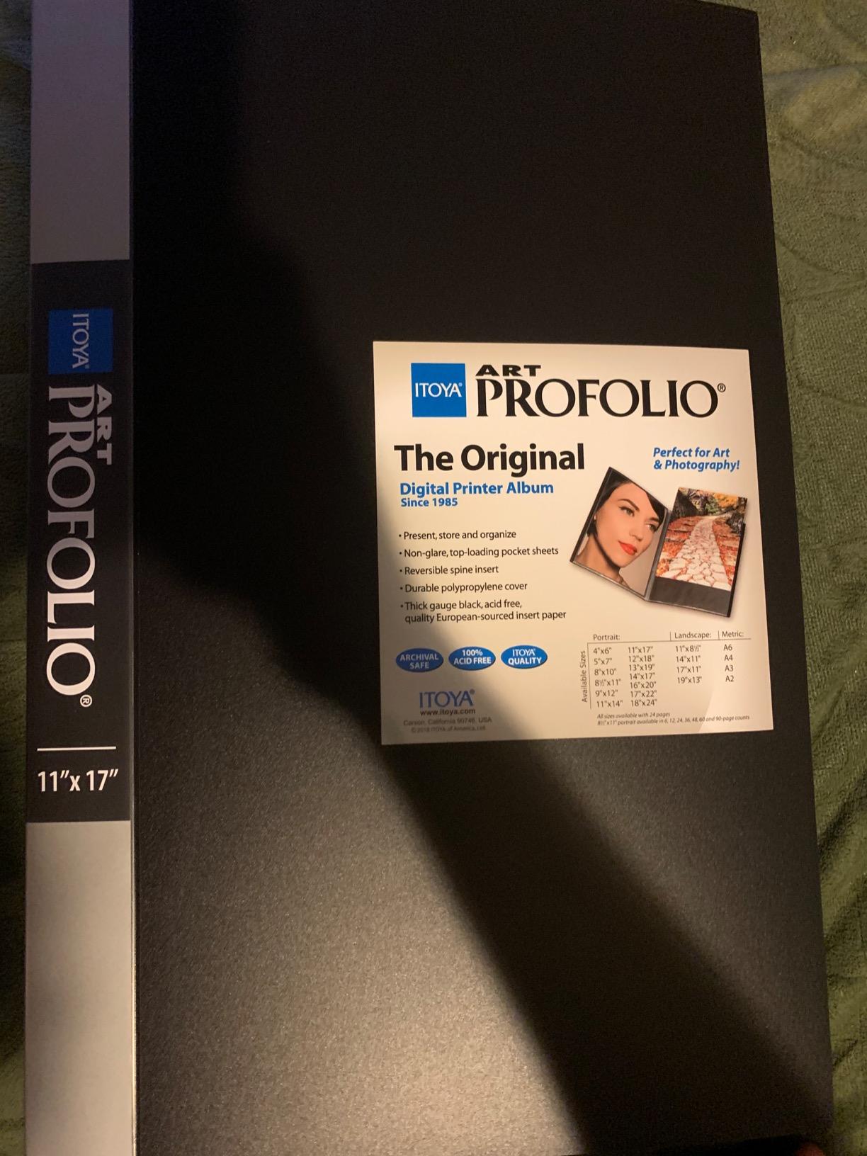 Itoya Original Art ProFolio 17x22 Black Photo Album Book with 48 Pages - Photo Album Art Portfolio Folder for Artwork customer photo 1